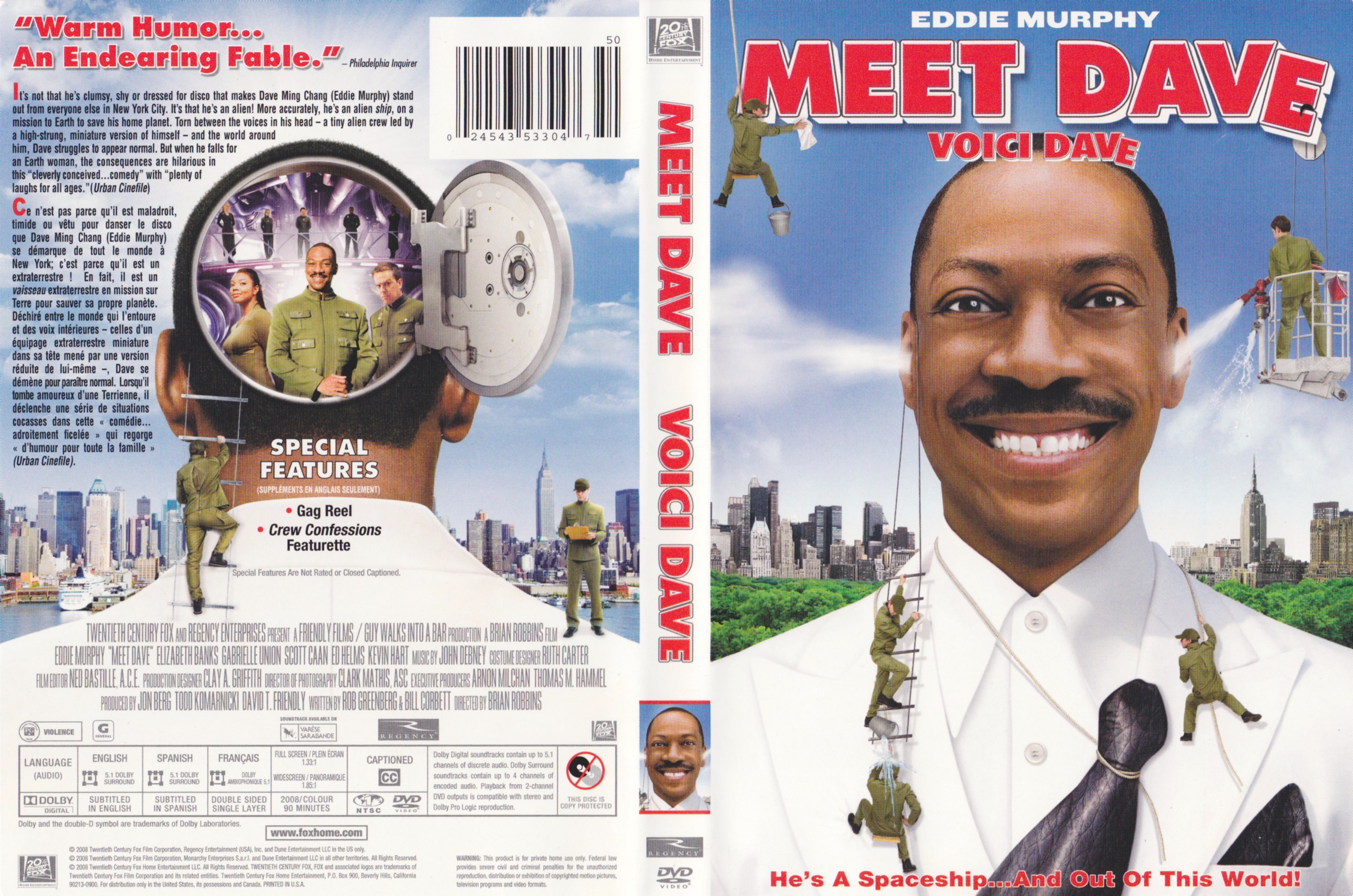 Jaquette DVD Meet Dave - Voici Dave
