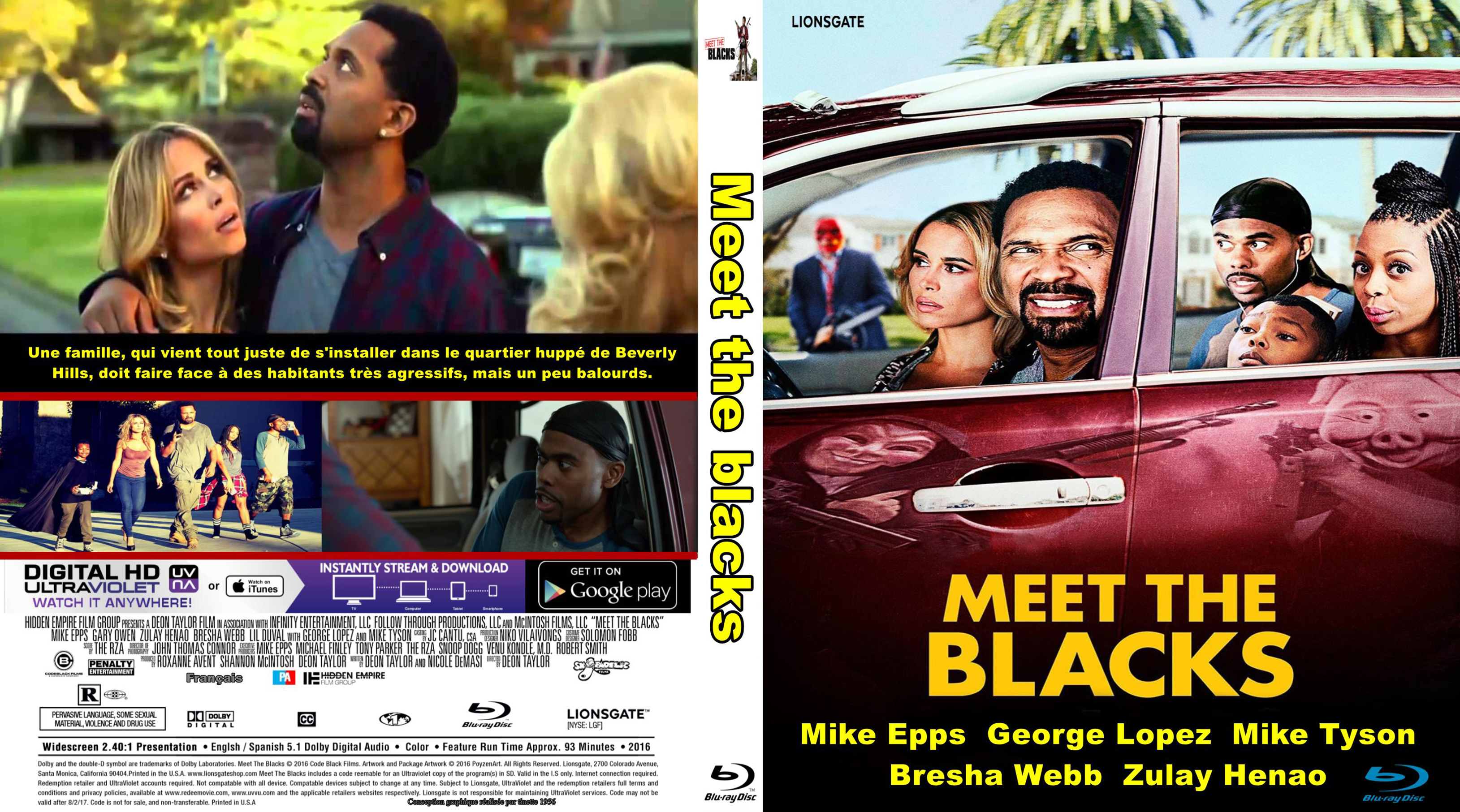 Jaquette DVD Meet the blacks custom (BLU-RAY)