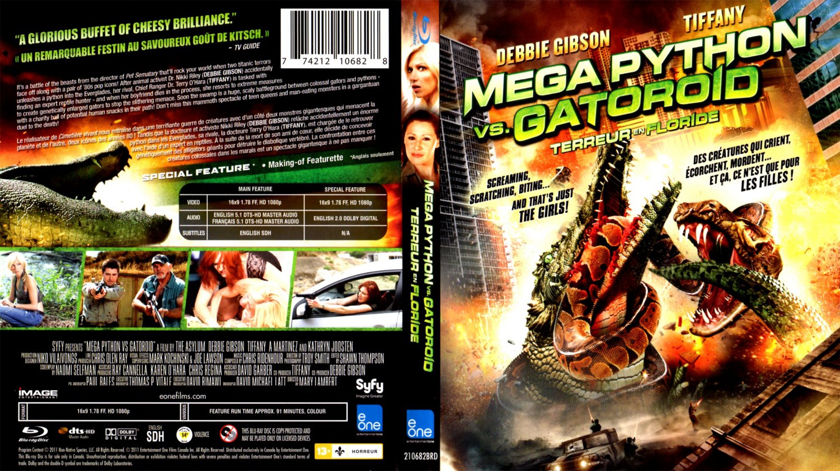 Jaquette DVD Mega Python vs. Gatoroid (BLU-RAY)