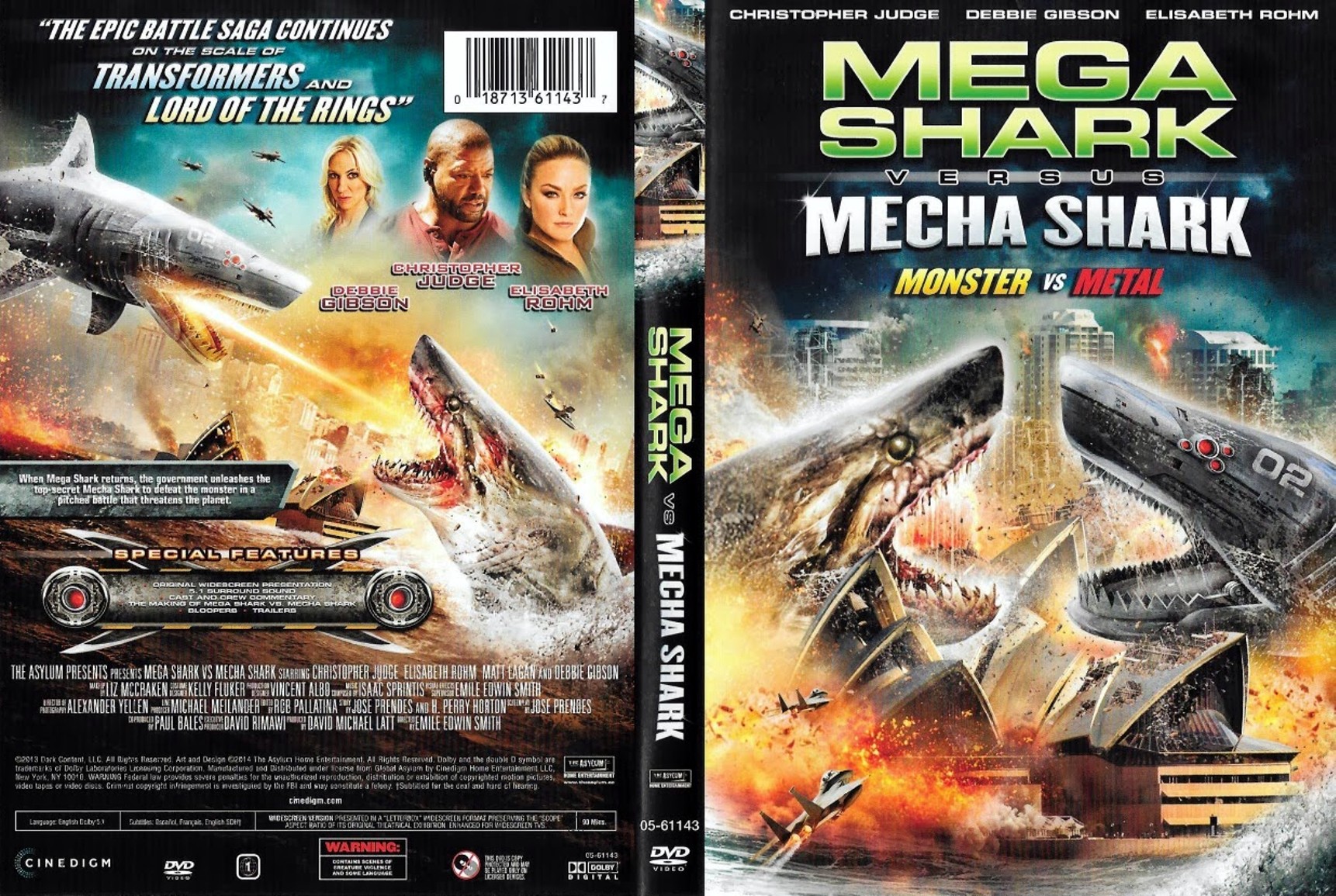 Jaquette DVD Mega Shark vs Mecha Shark Zone 1