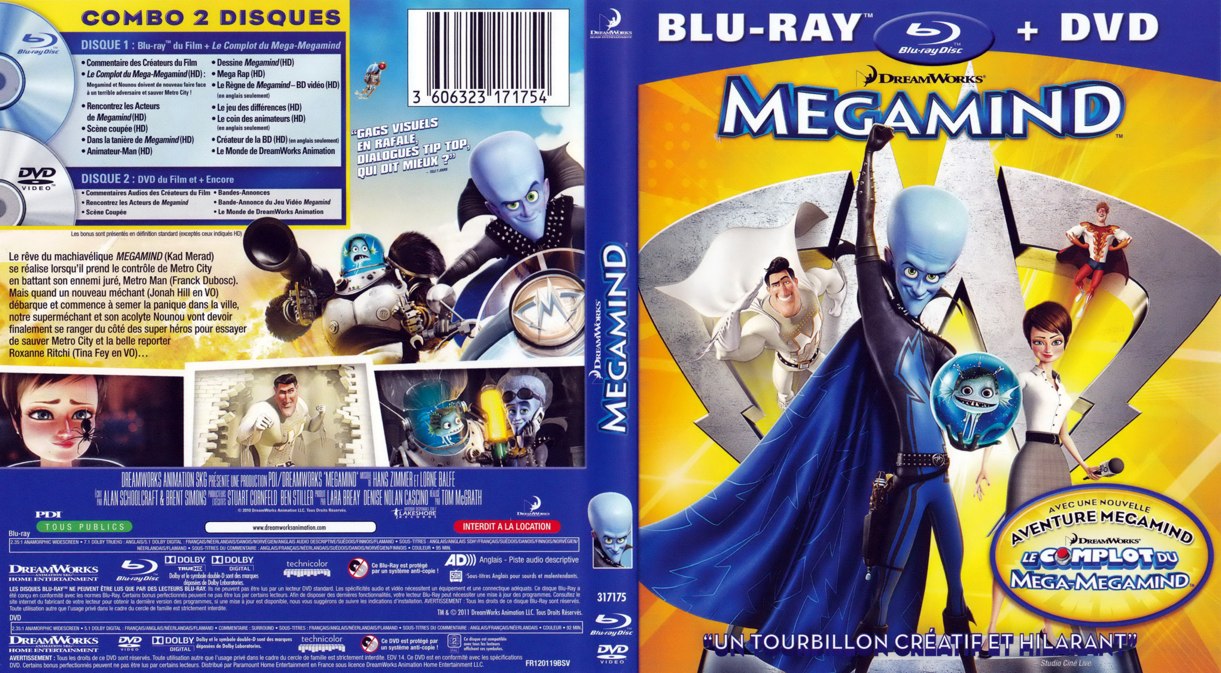 Jaquette DVD Megamind (BLU-RAY)