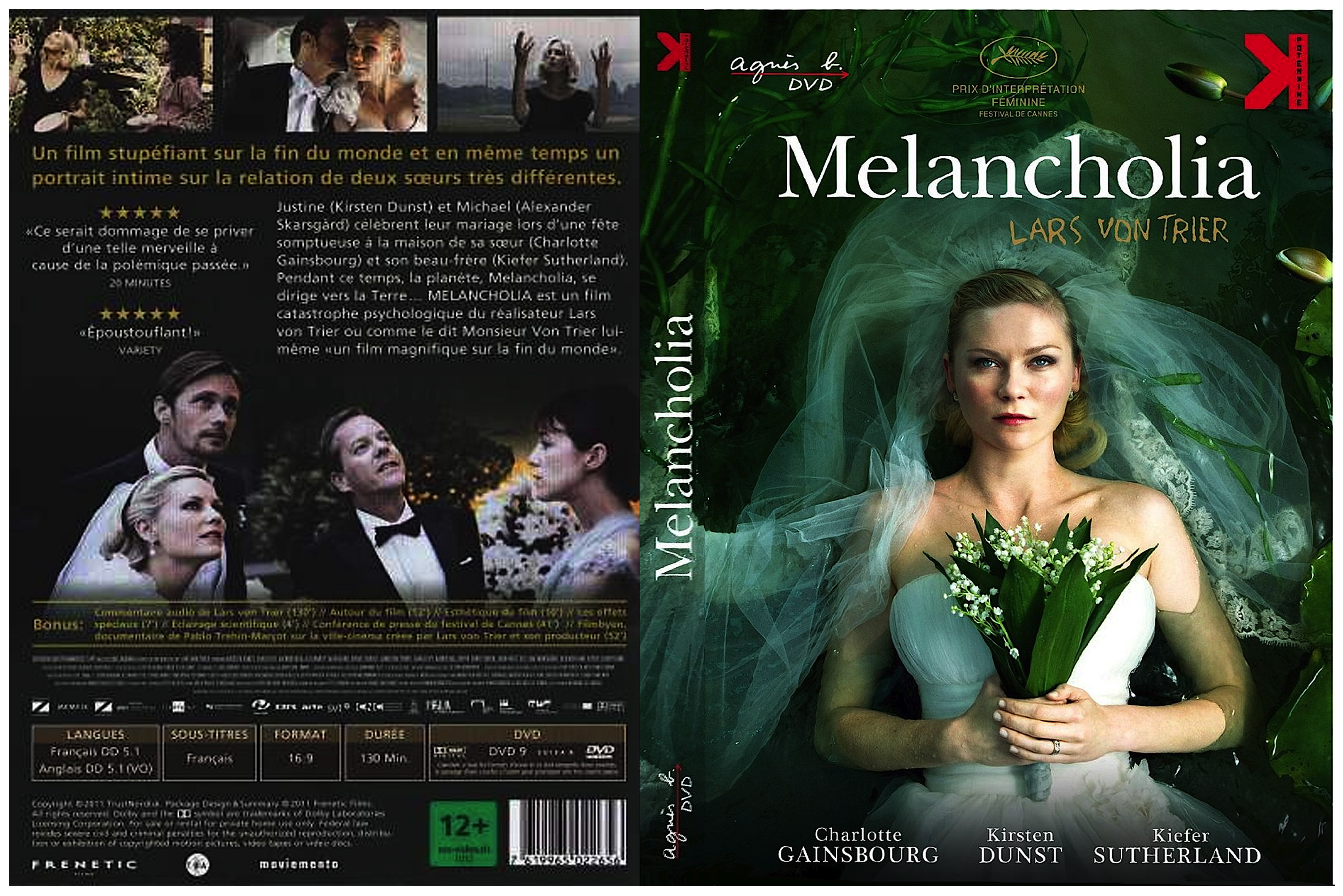 Jaquette DVD Melancholia custom