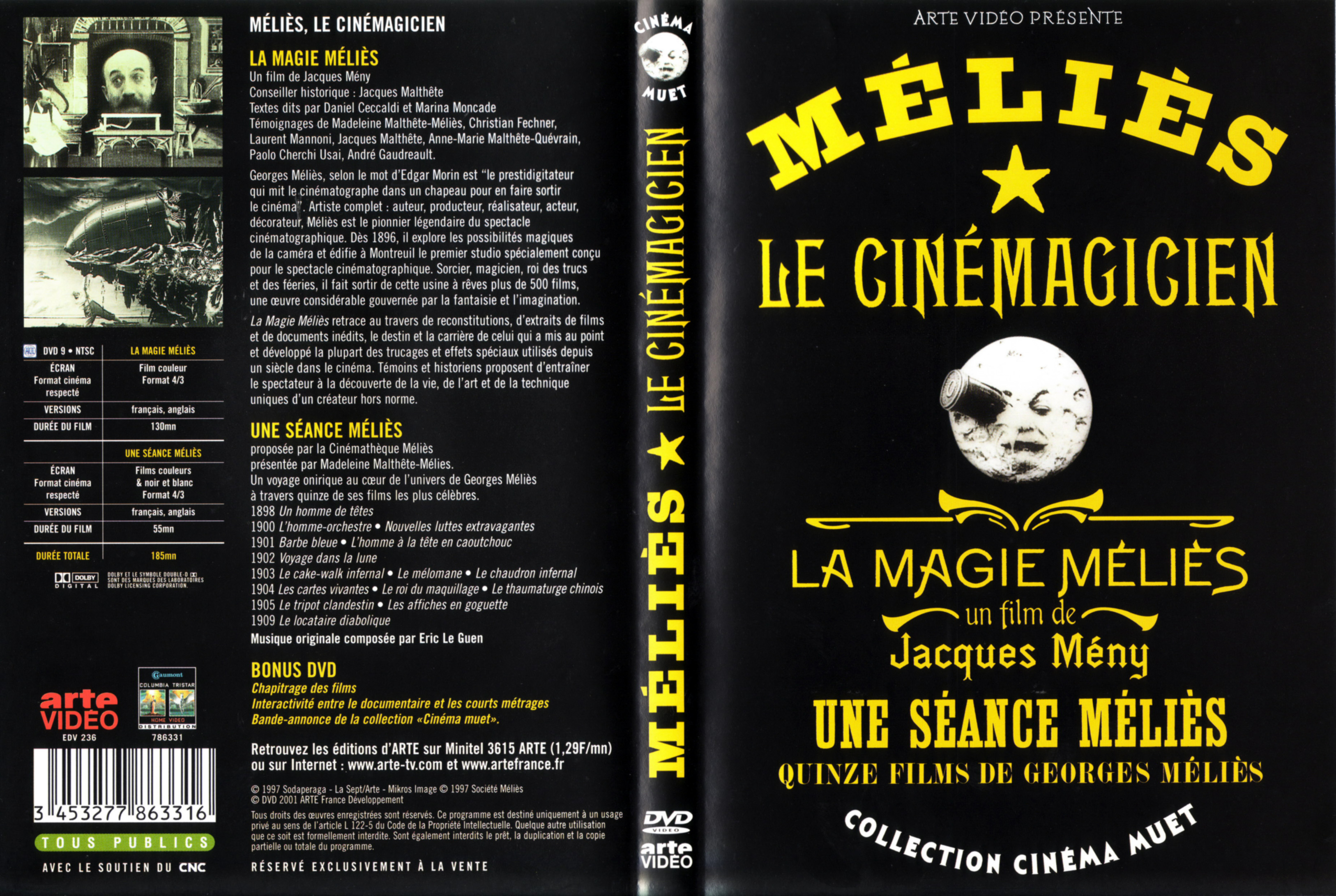 Jaquette DVD Melies le cinemagicien