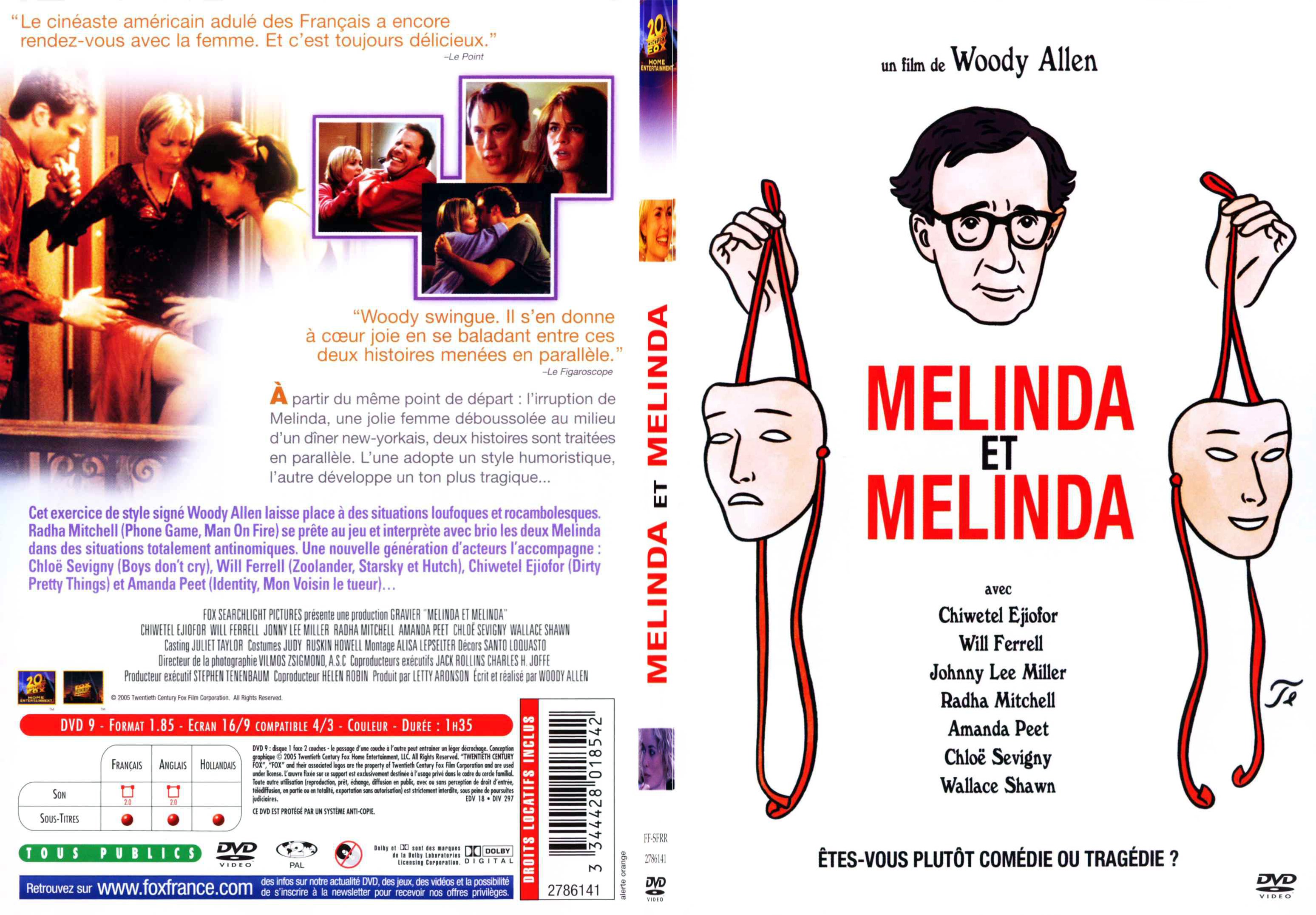 Jaquette DVD Melinda et Melinda - SLIM