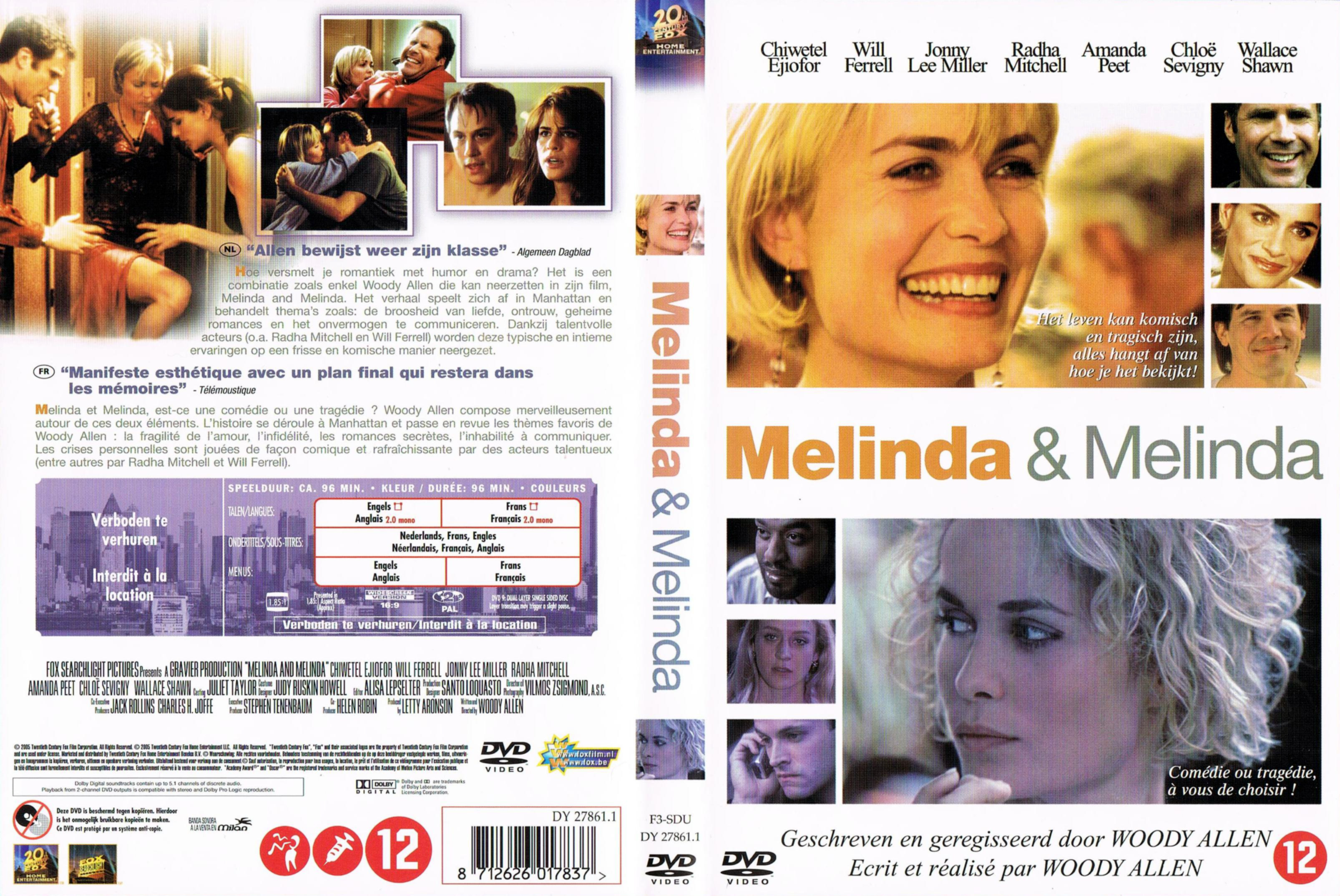 Jaquette DVD Melinda et Melinda v2