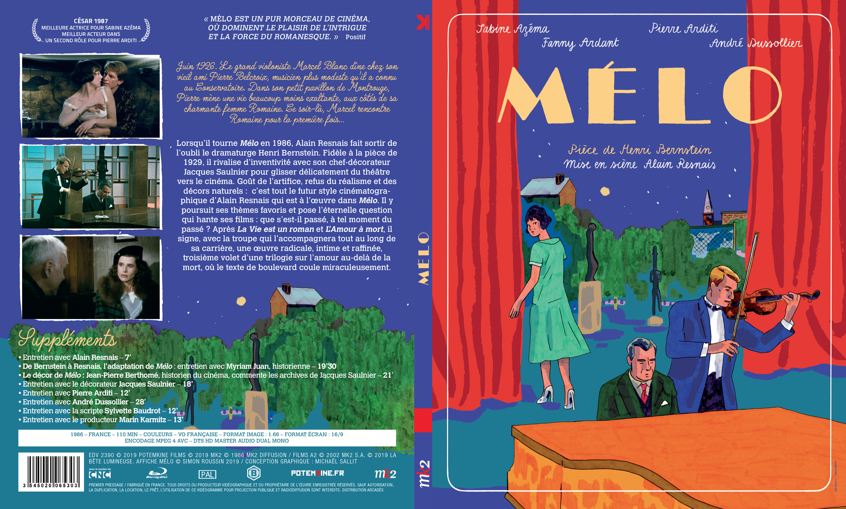Jaquette DVD Melo (BLU-RAY)