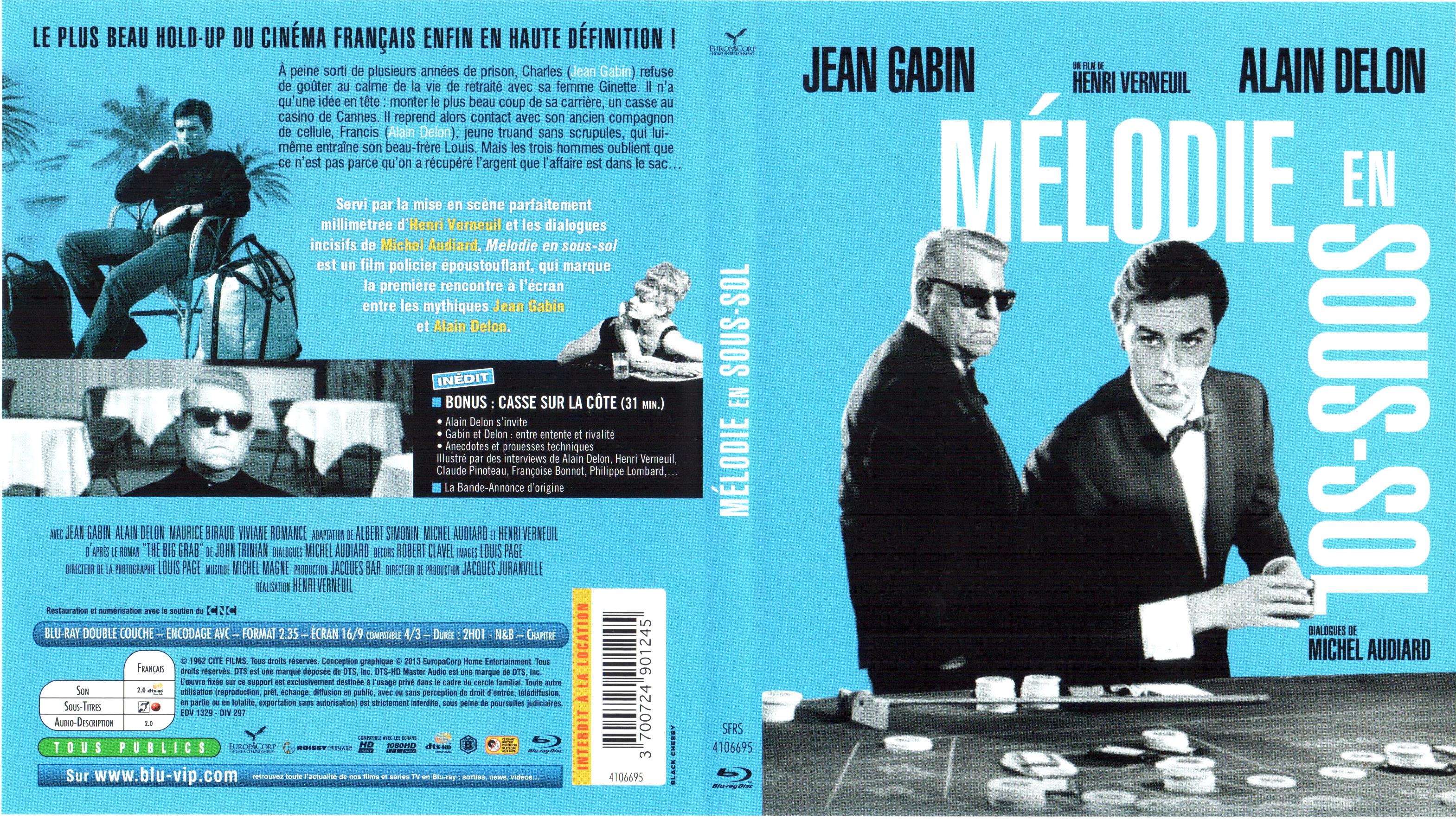 Jaquette DVD Mlodie en sous-sol (BLU-RAY)