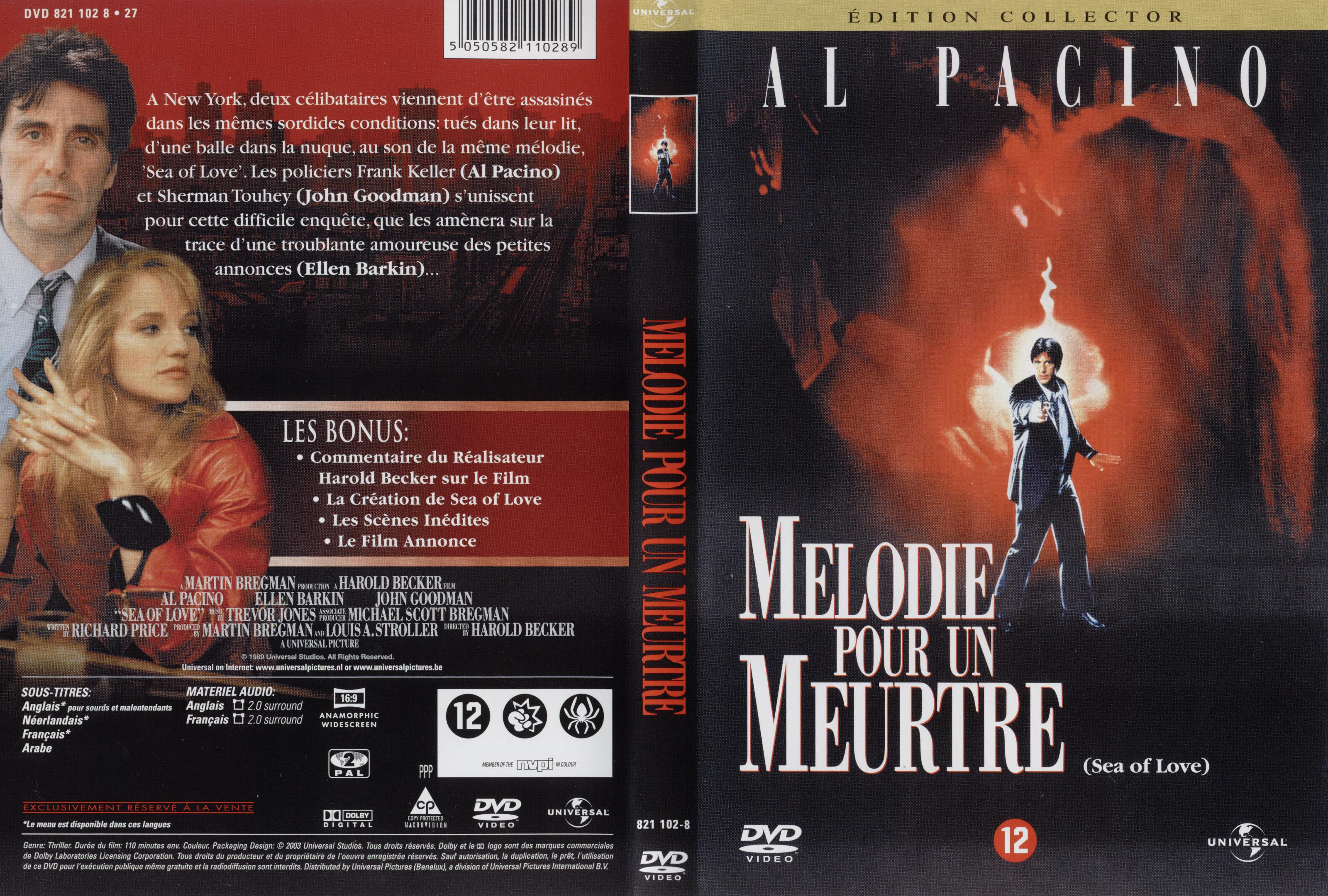 Jaquette DVD Mlodie pour un meurtre v2