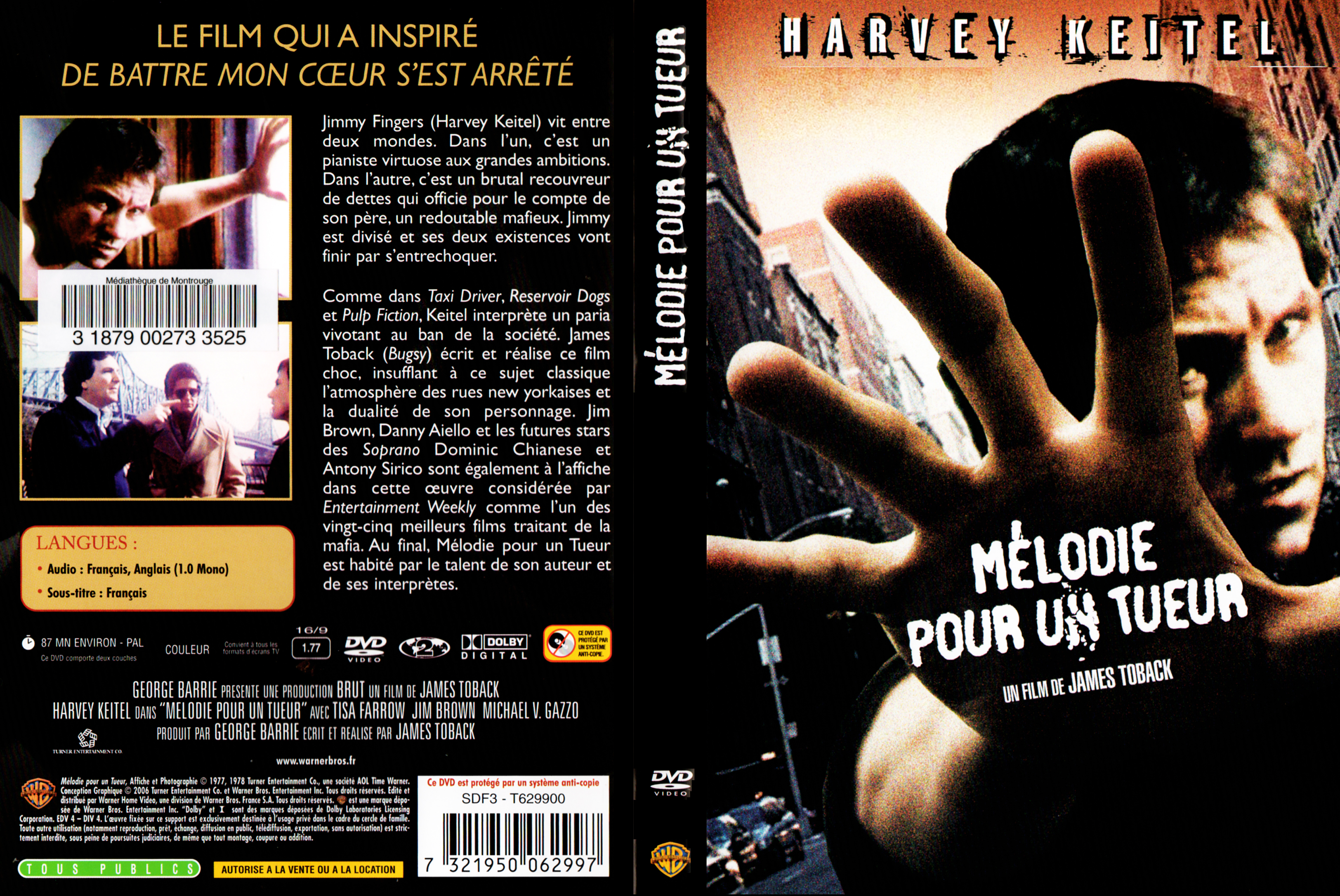 Jaquette DVD Mlodie pour un tueur v2