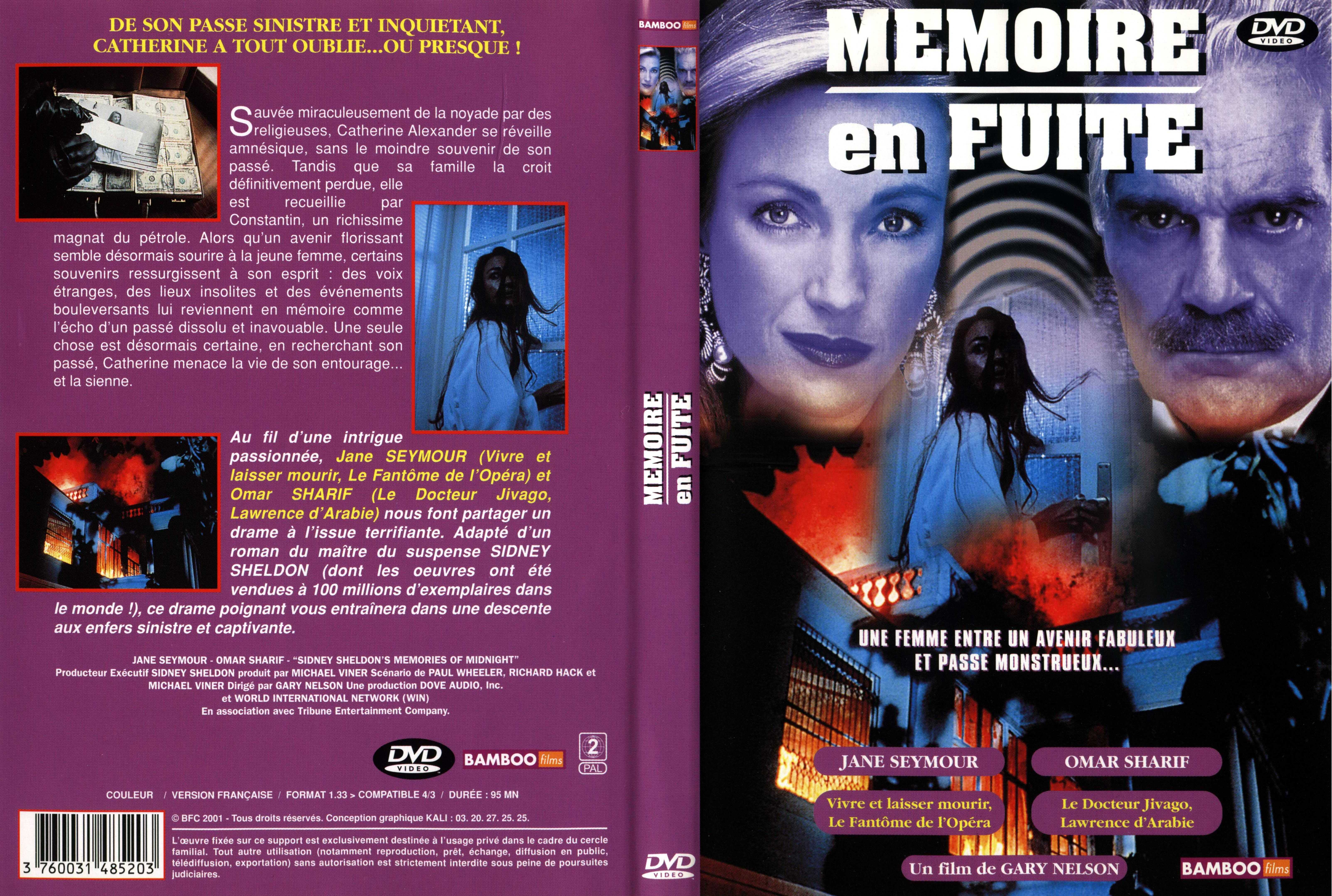 Jaquette DVD Mmoire en fuite