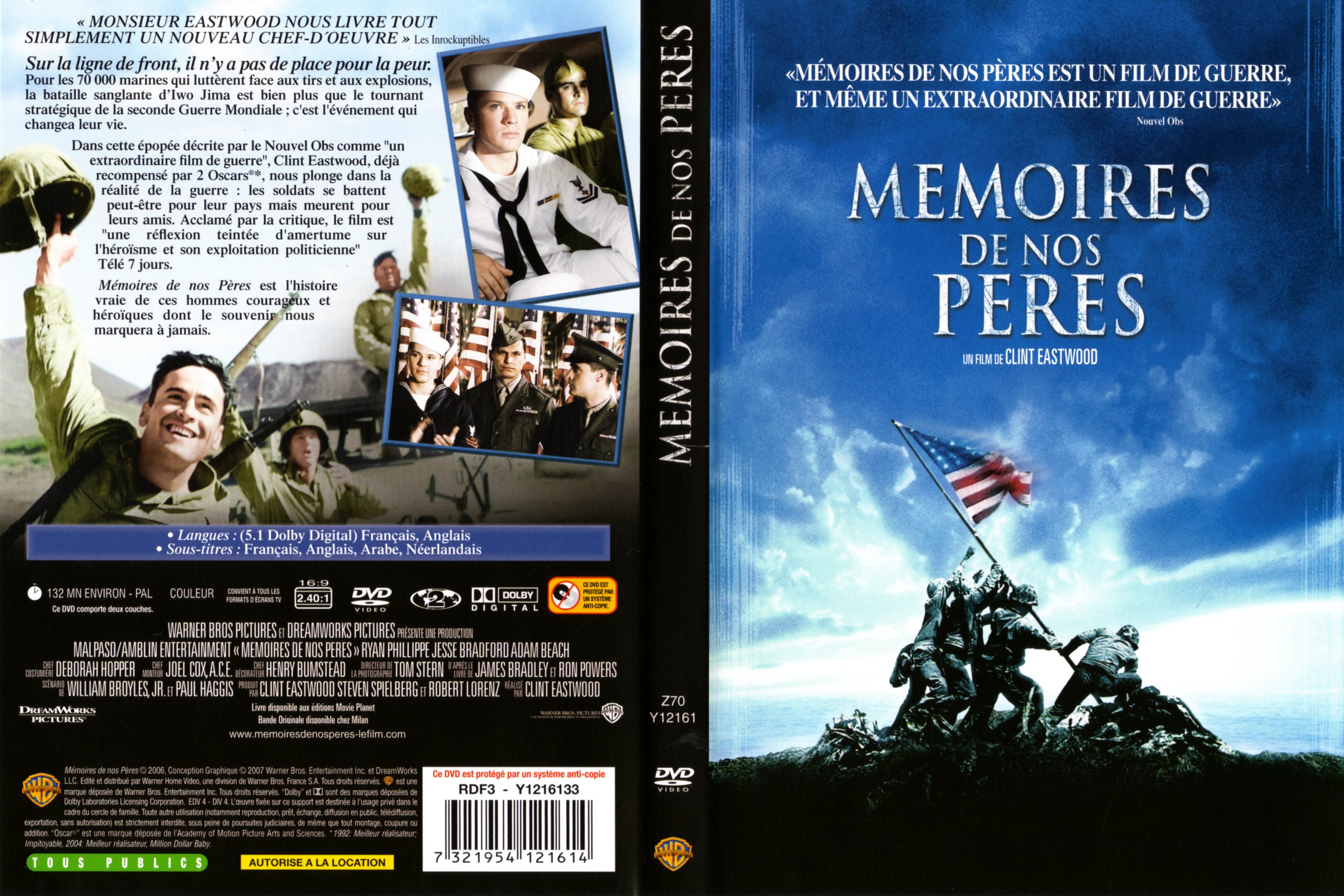 Jaquette DVD Memoires de nos peres