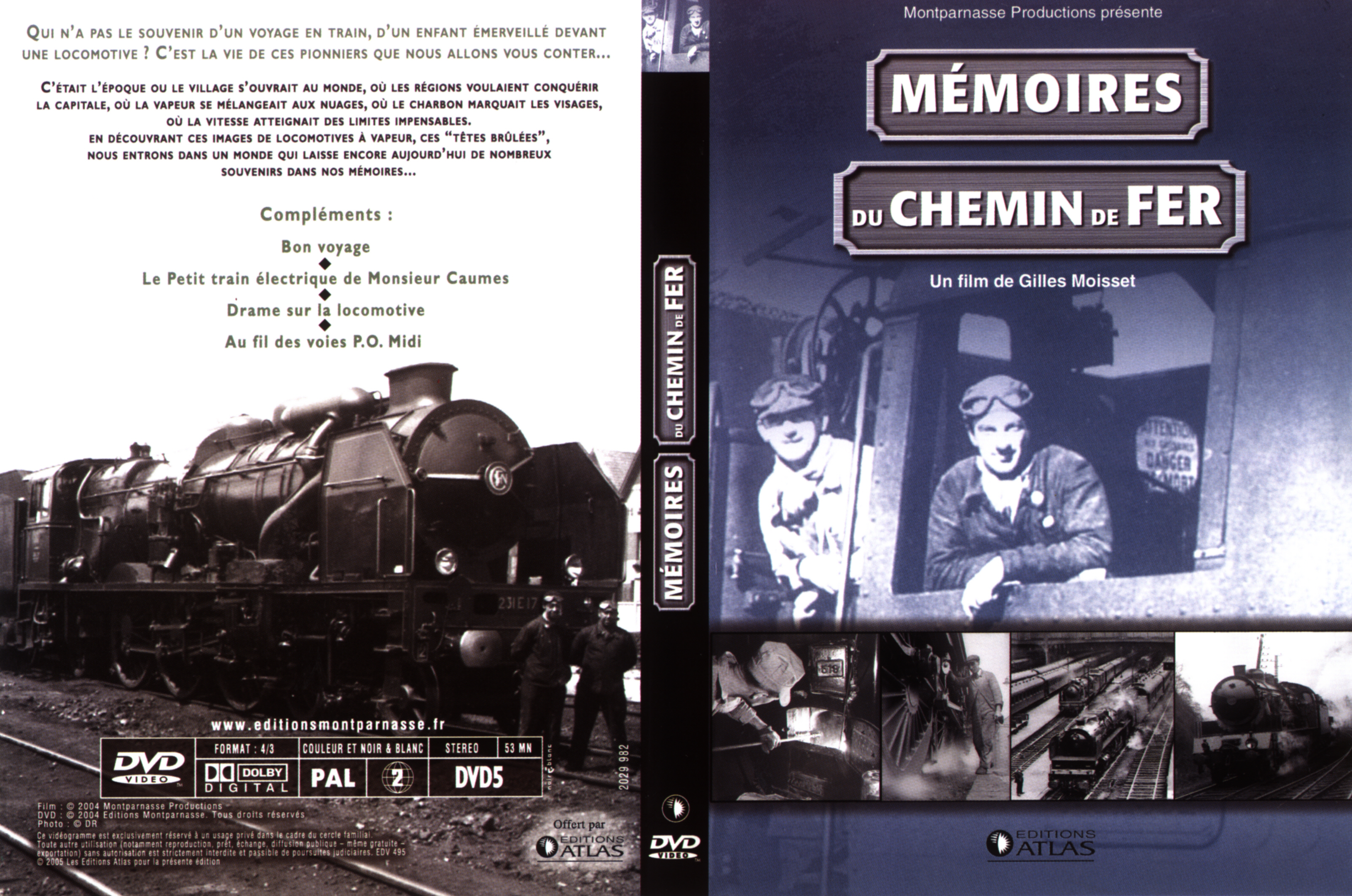 Jaquette DVD Mmoires du chemin de fer