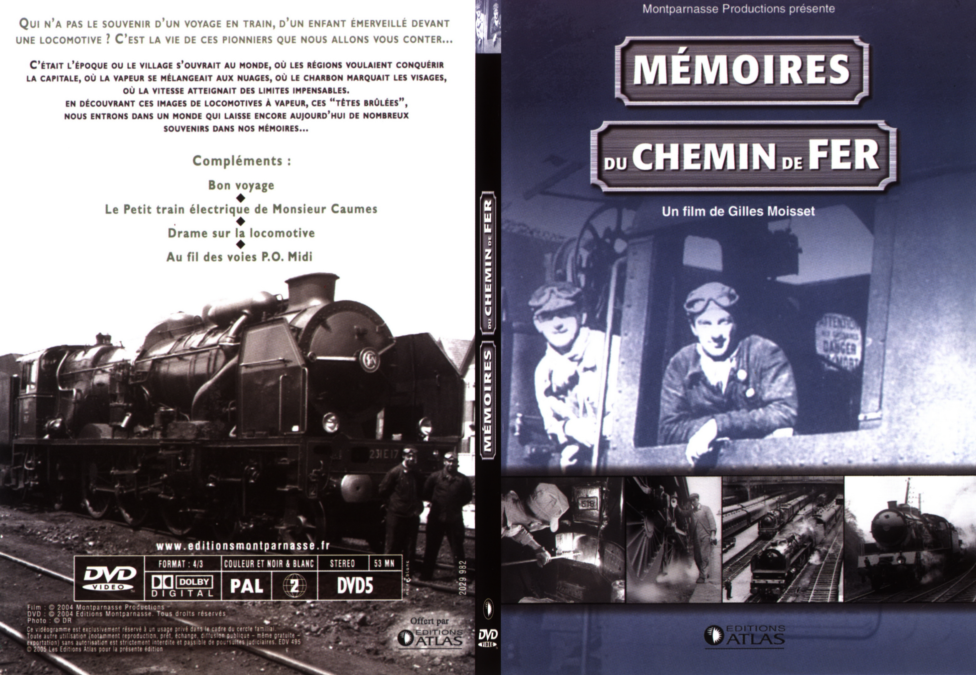 Jaquette DVD Mmoires du chemin de fer - SLIM