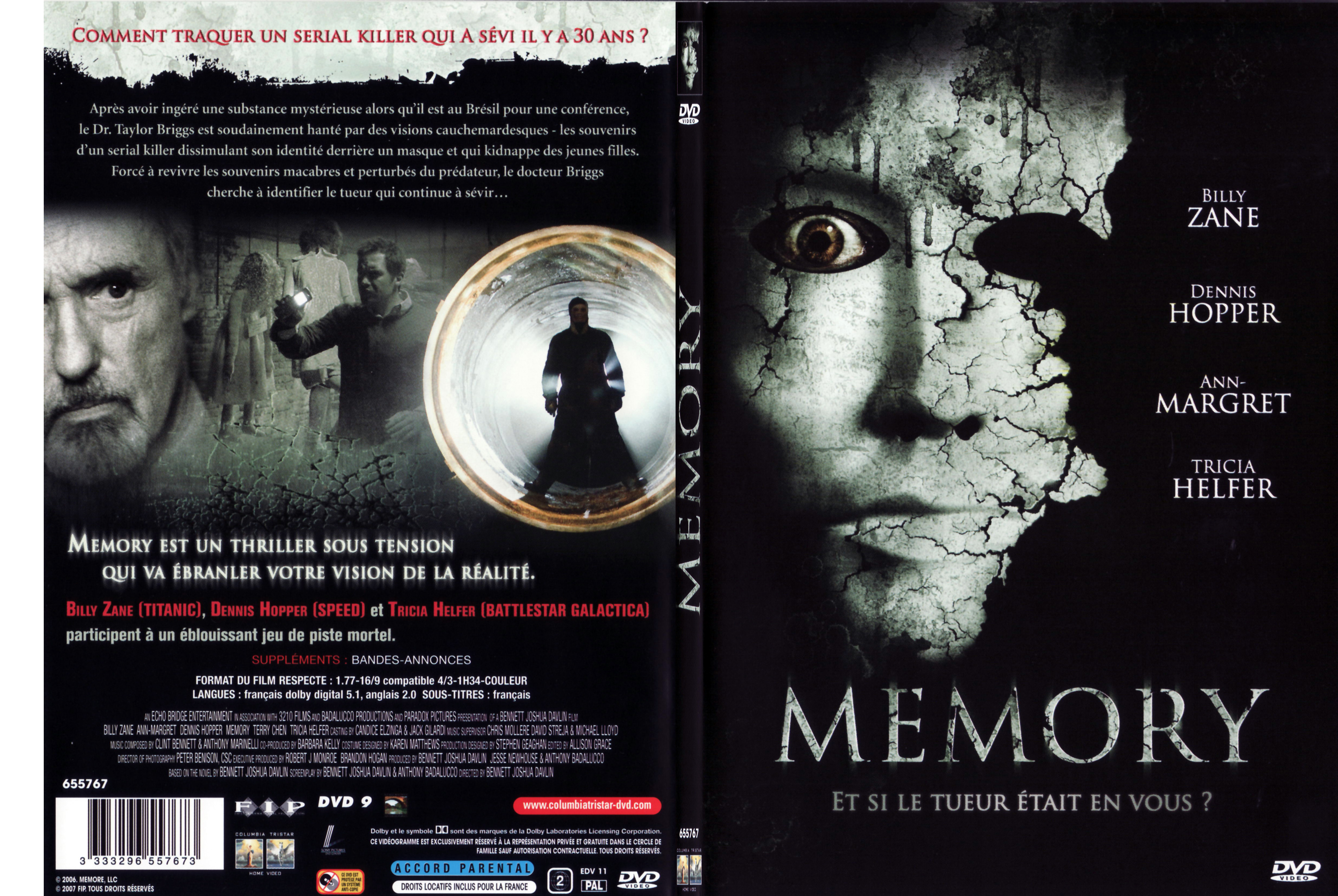 Jaquette DVD Memory - SLIM