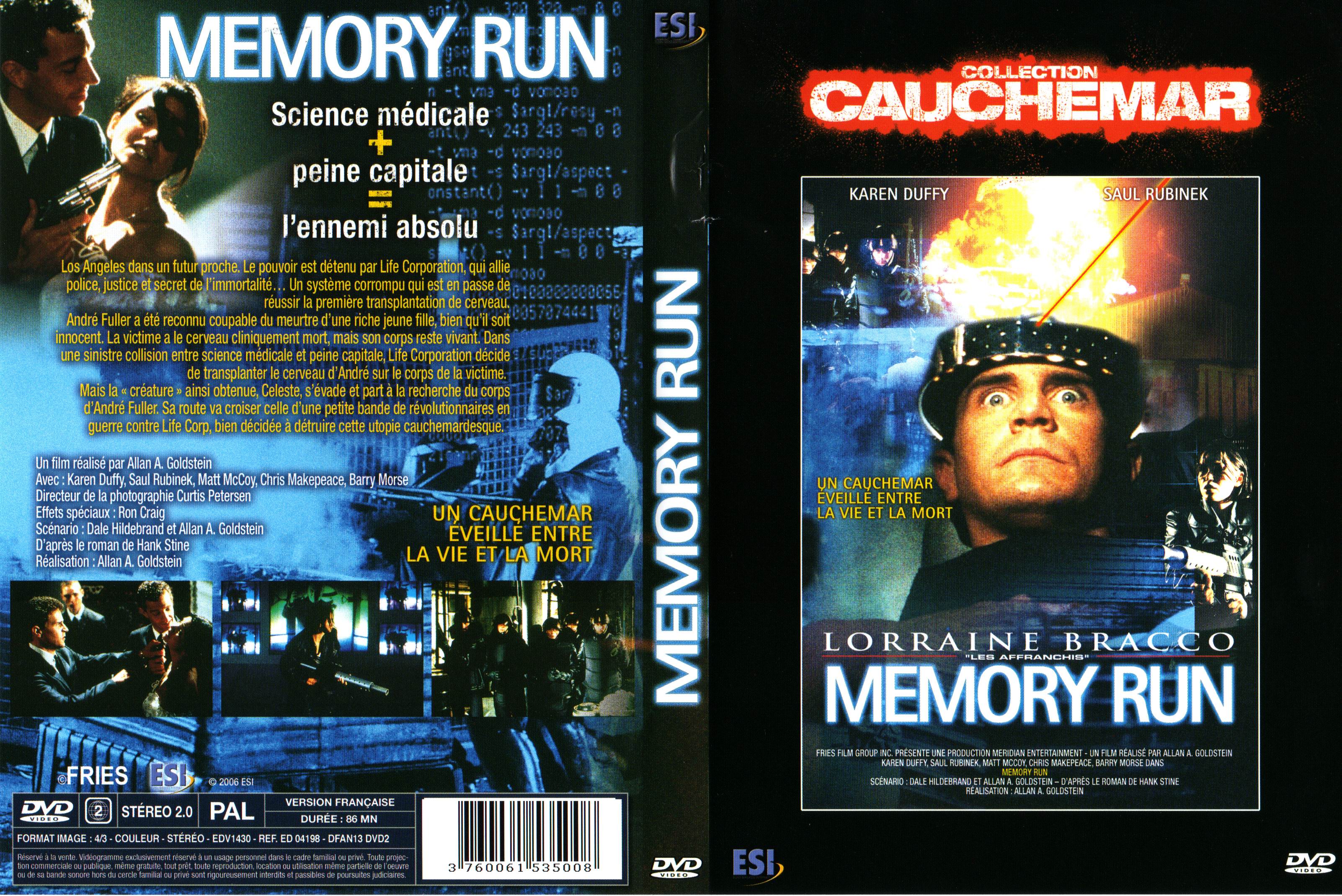 Jaquette DVD Memory run