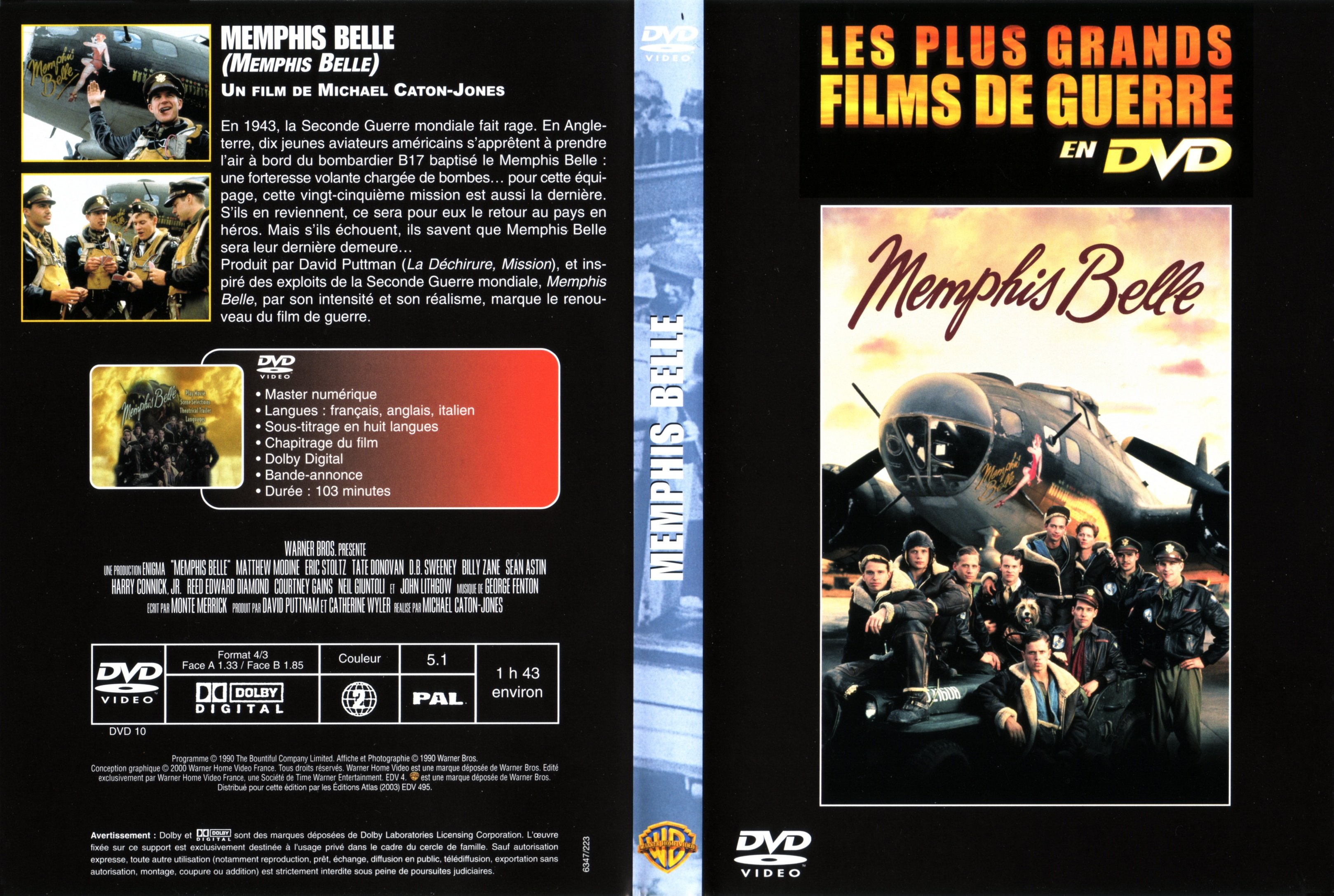 Jaquette DVD Memphis belle