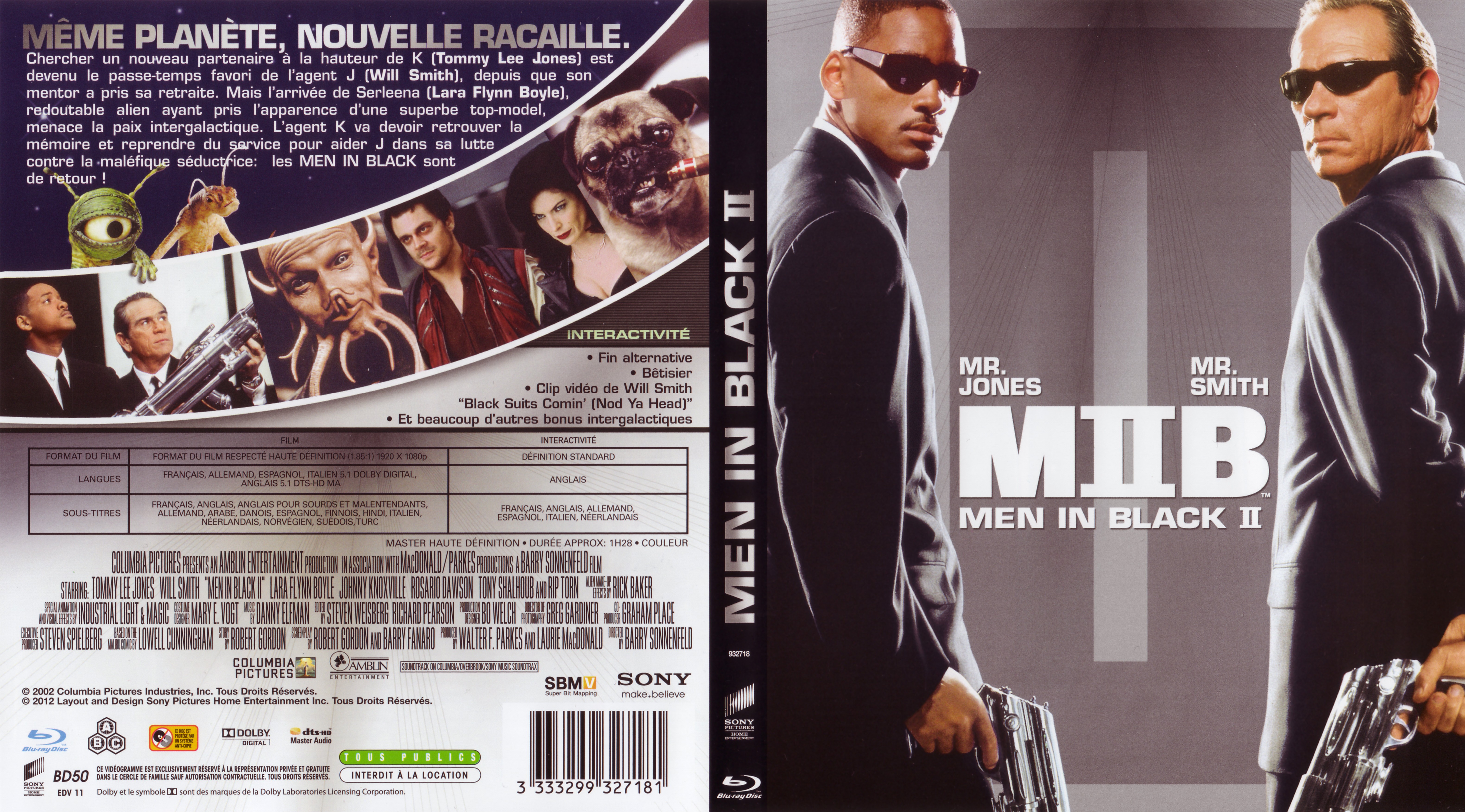 Jaquette DVD Men In Black 2 (BLU-RAY)
