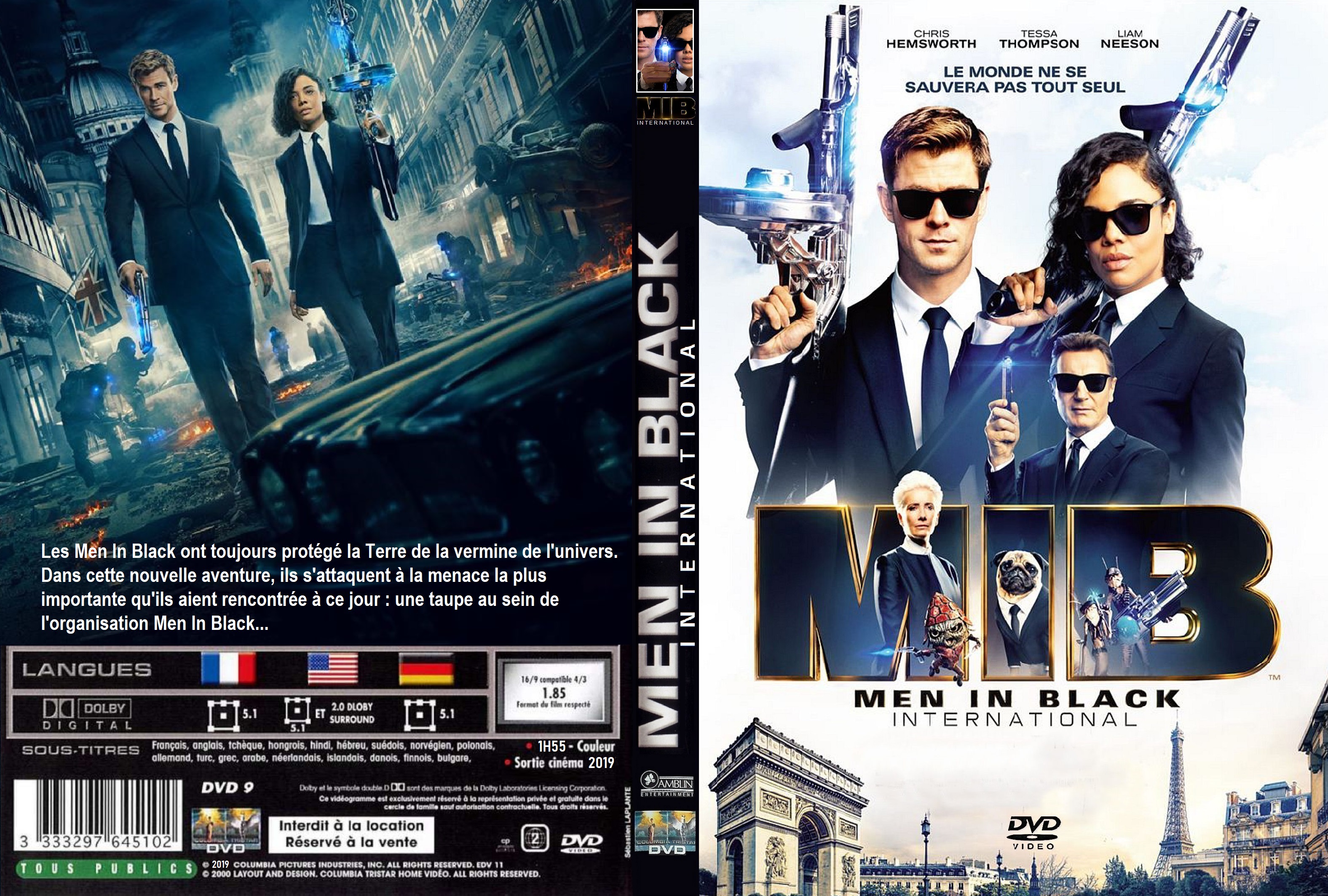 Jaquette DVD Men In Black International custom