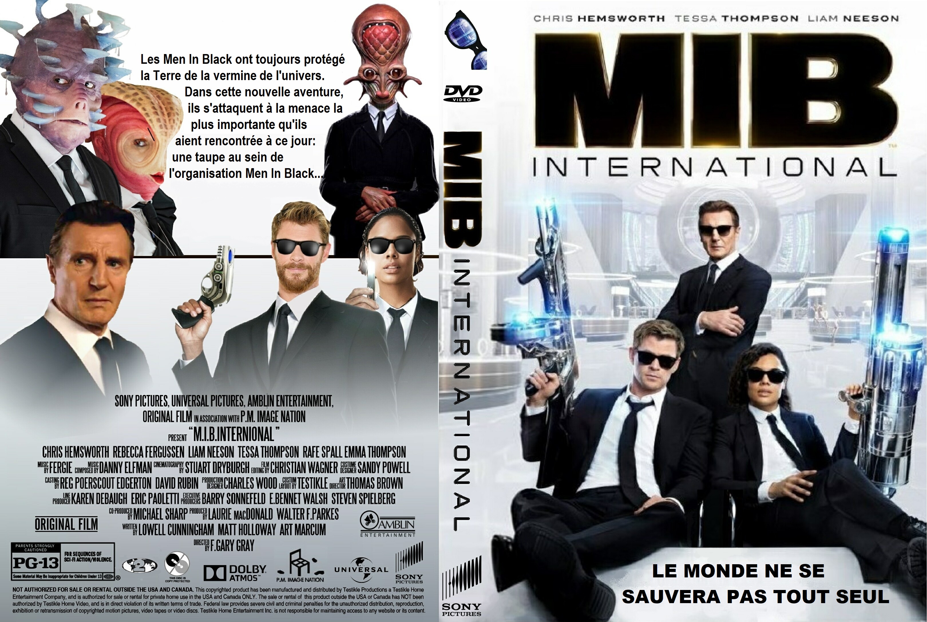 Jaquette DVD Men In Black International custom v2