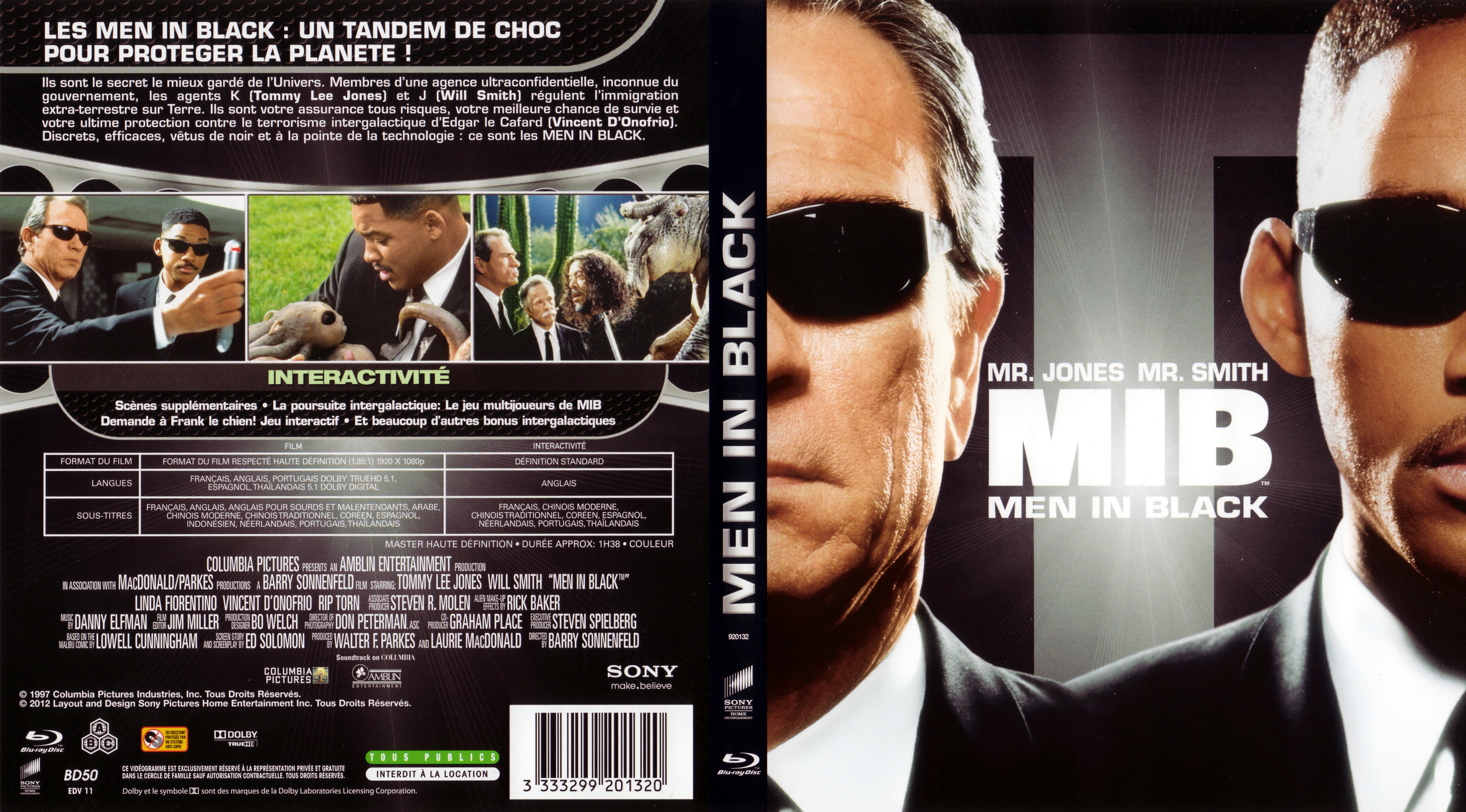 Jaquette DVD Men In Black (BLU-RAY) v2