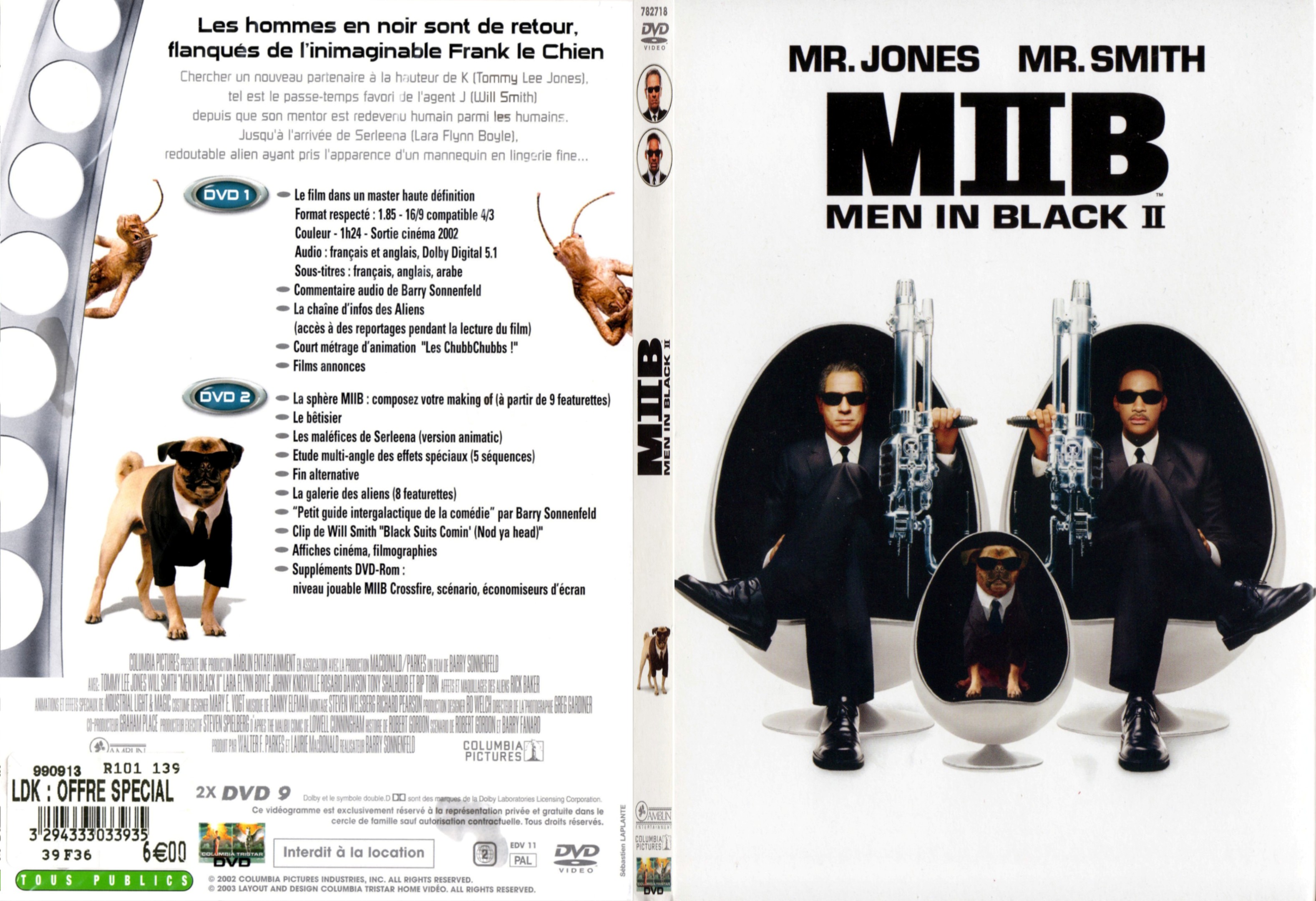 Jaquette DVD Men in black 2 - SLIM