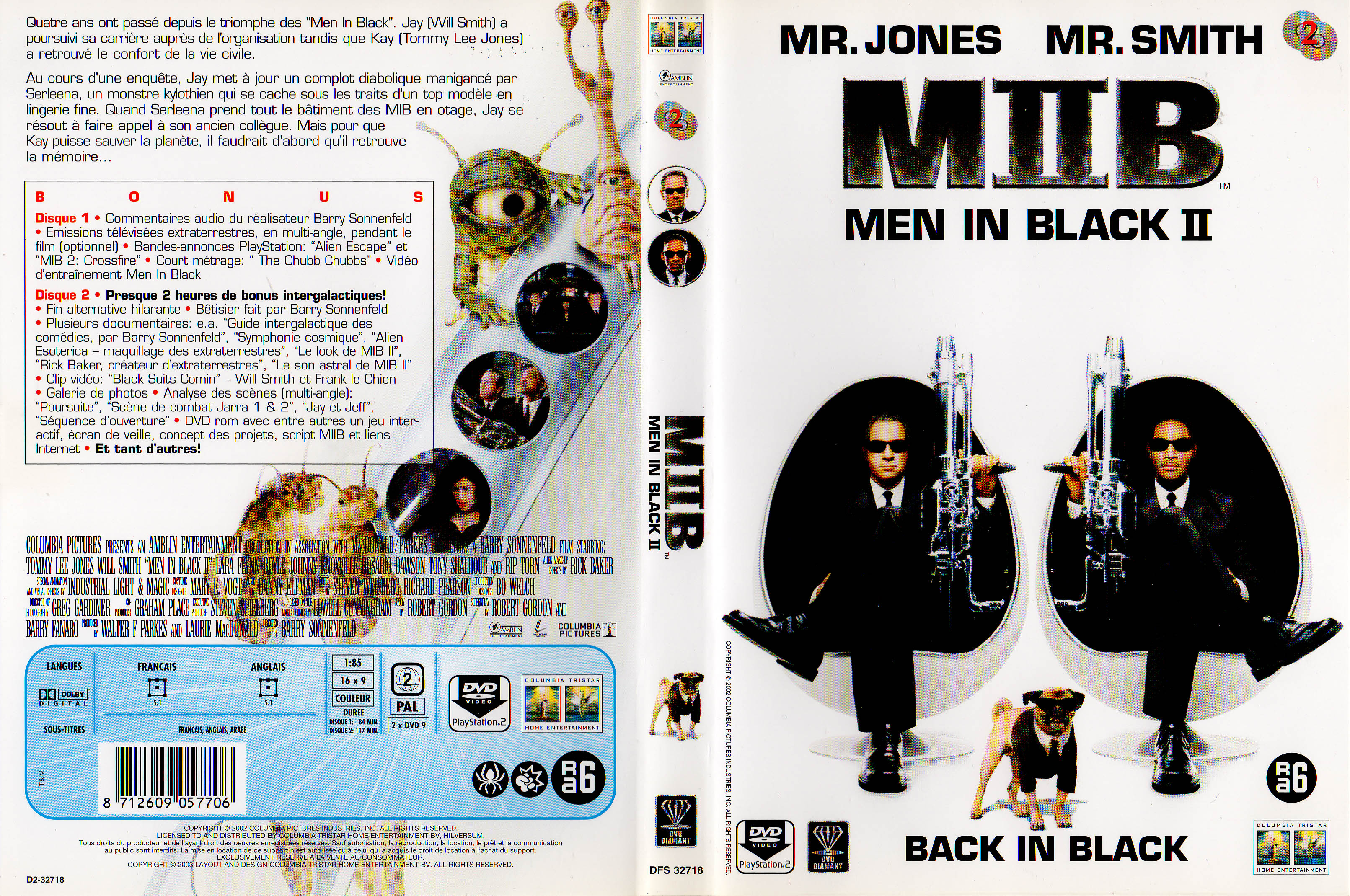Jaquette DVD Men in black 2 v4