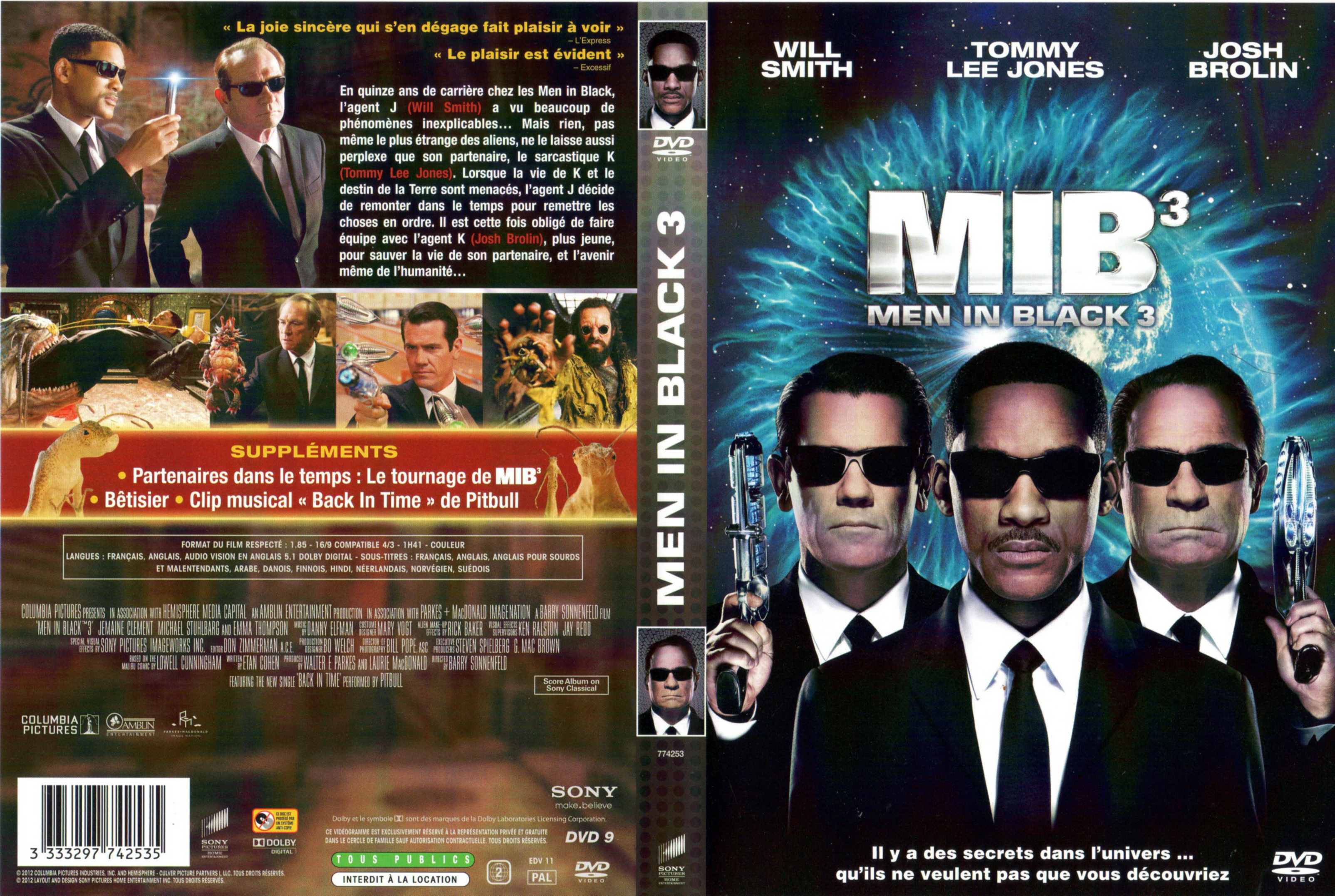 Jaquette DVD Men in black 3