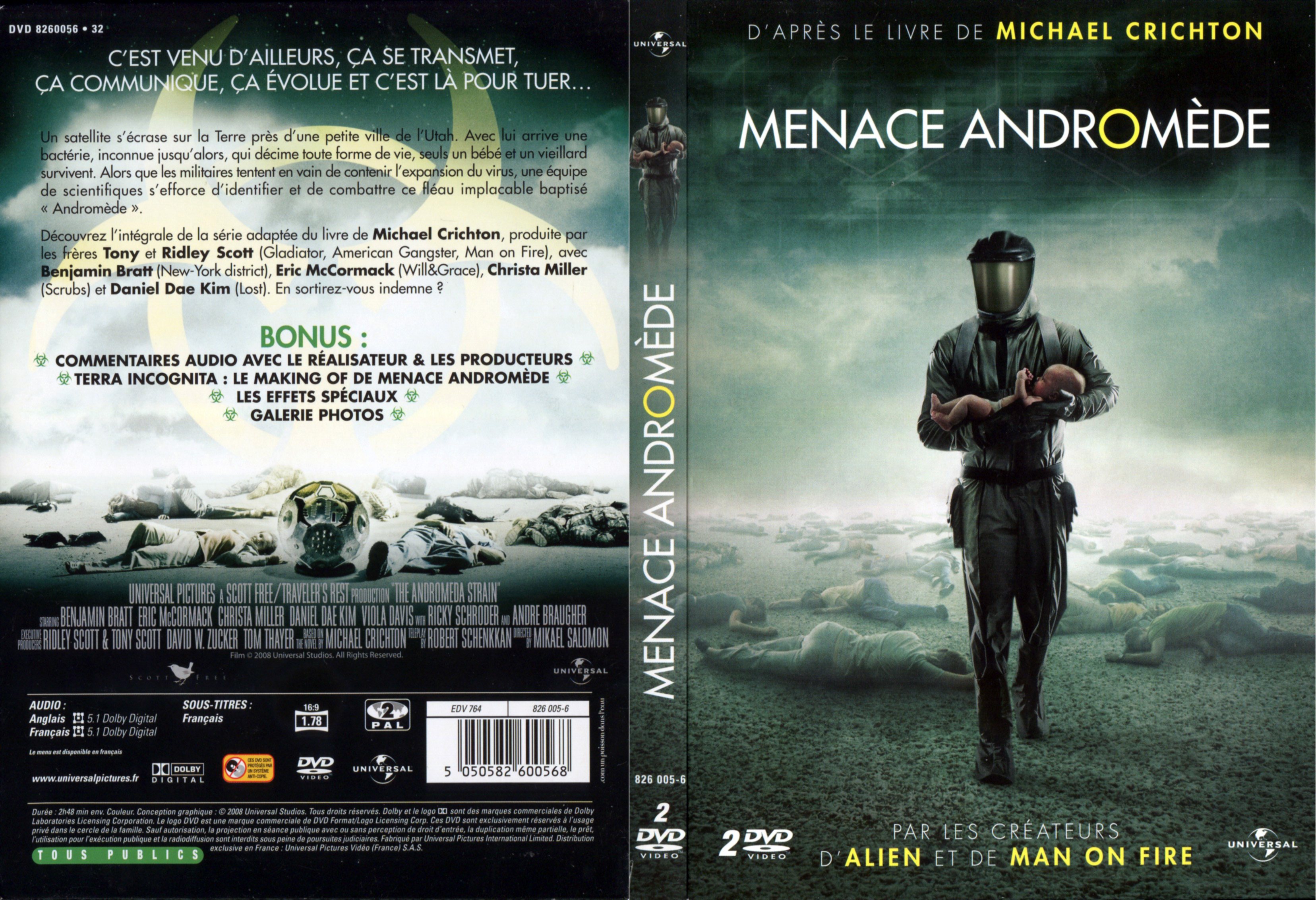 Jaquette DVD Menace Andromde