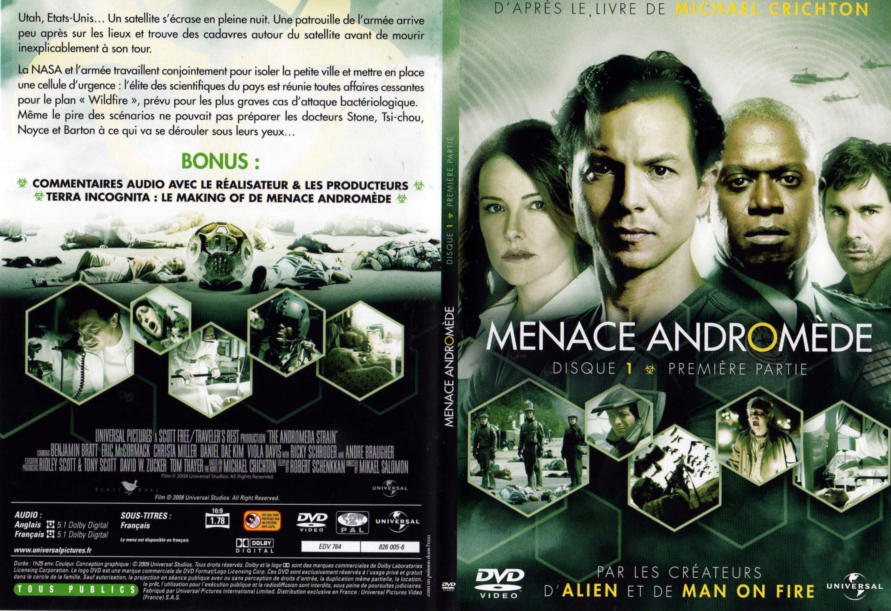 Jaquette DVD Menace Andromde - Partie 1