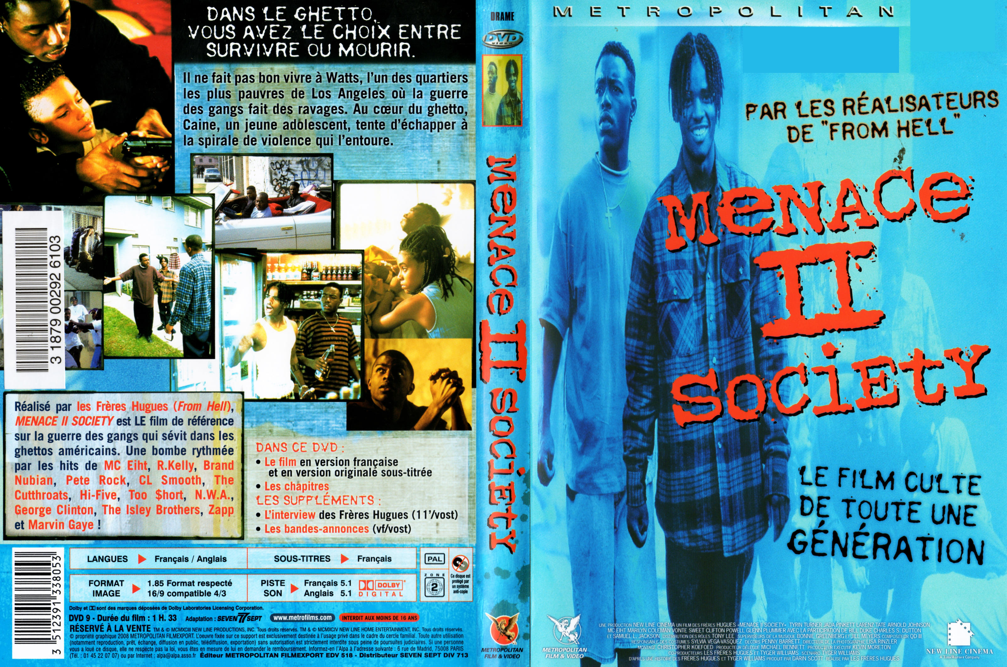 Jaquette DVD Menace II Society v2