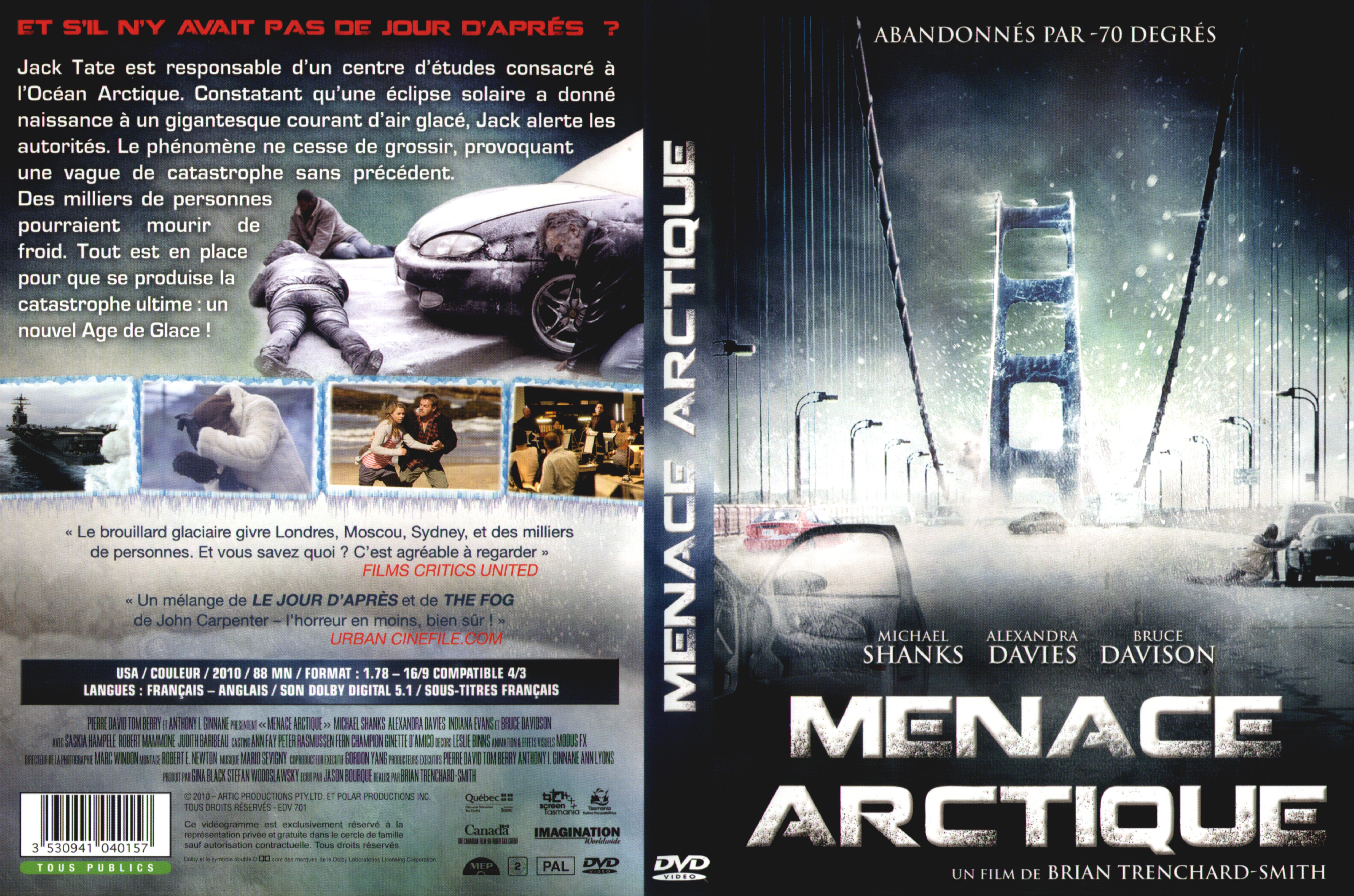 Jaquette DVD Menace arctique