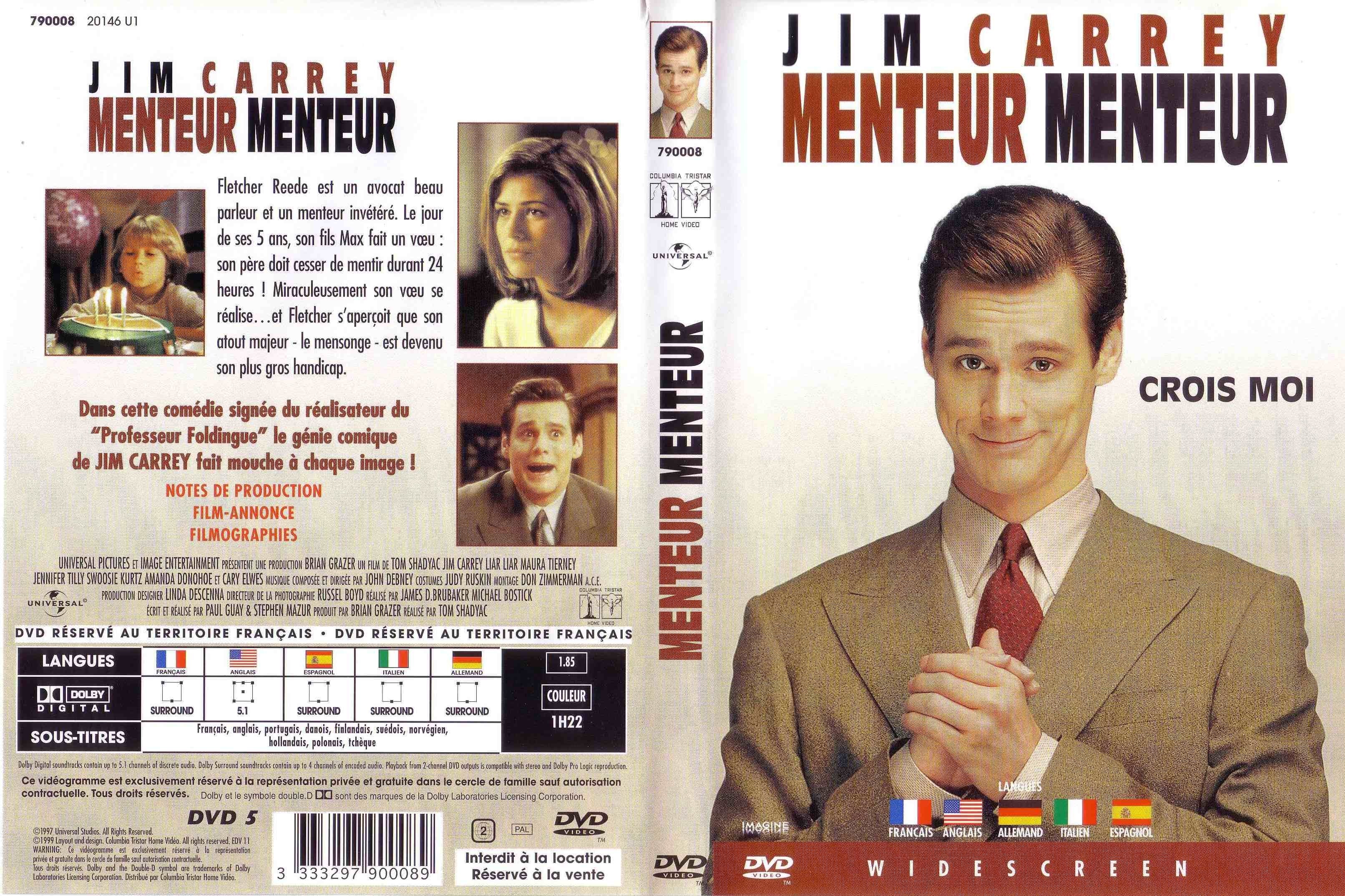 Jaquette DVD Menteur menteur v2