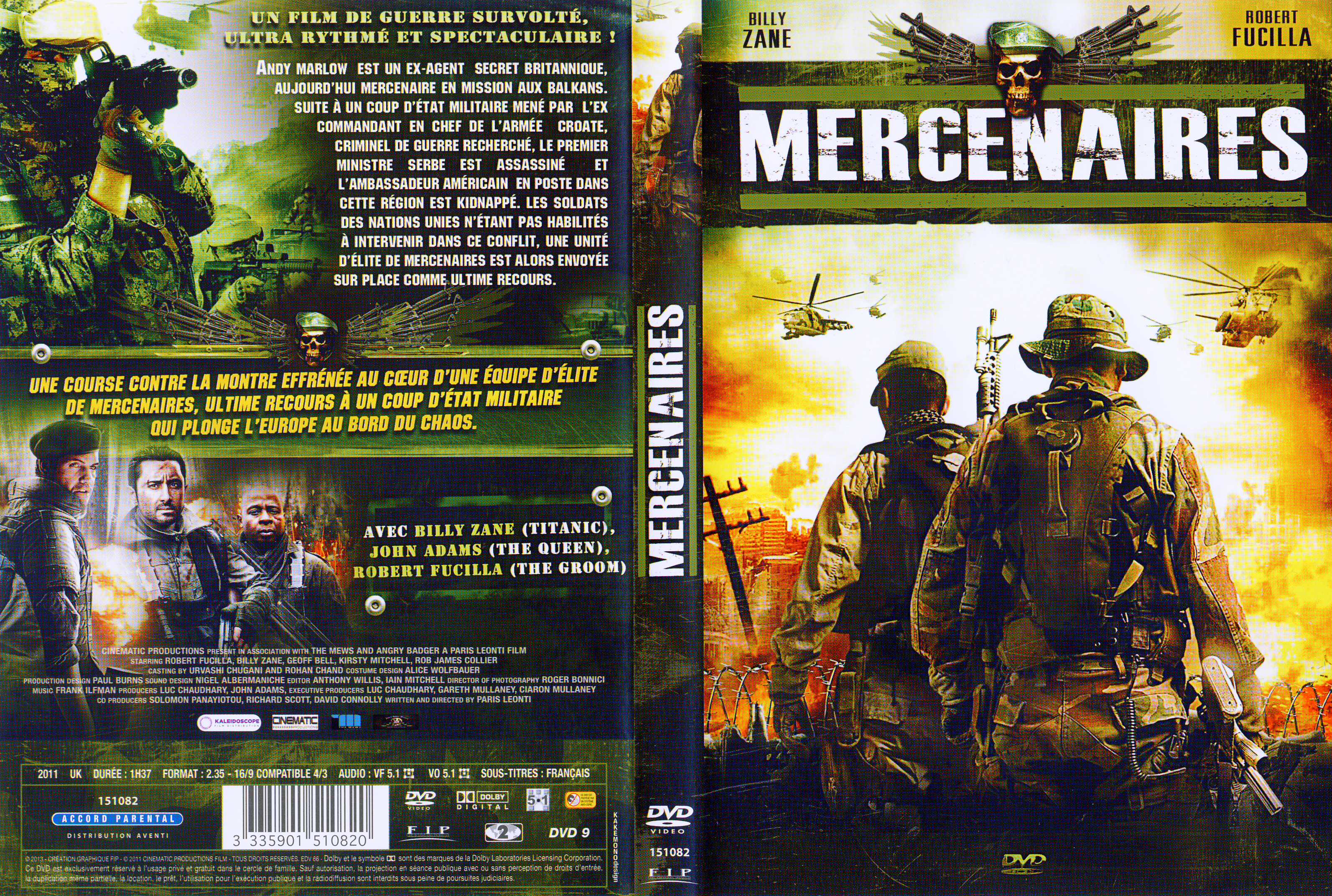 Jaquette DVD Mercenaires