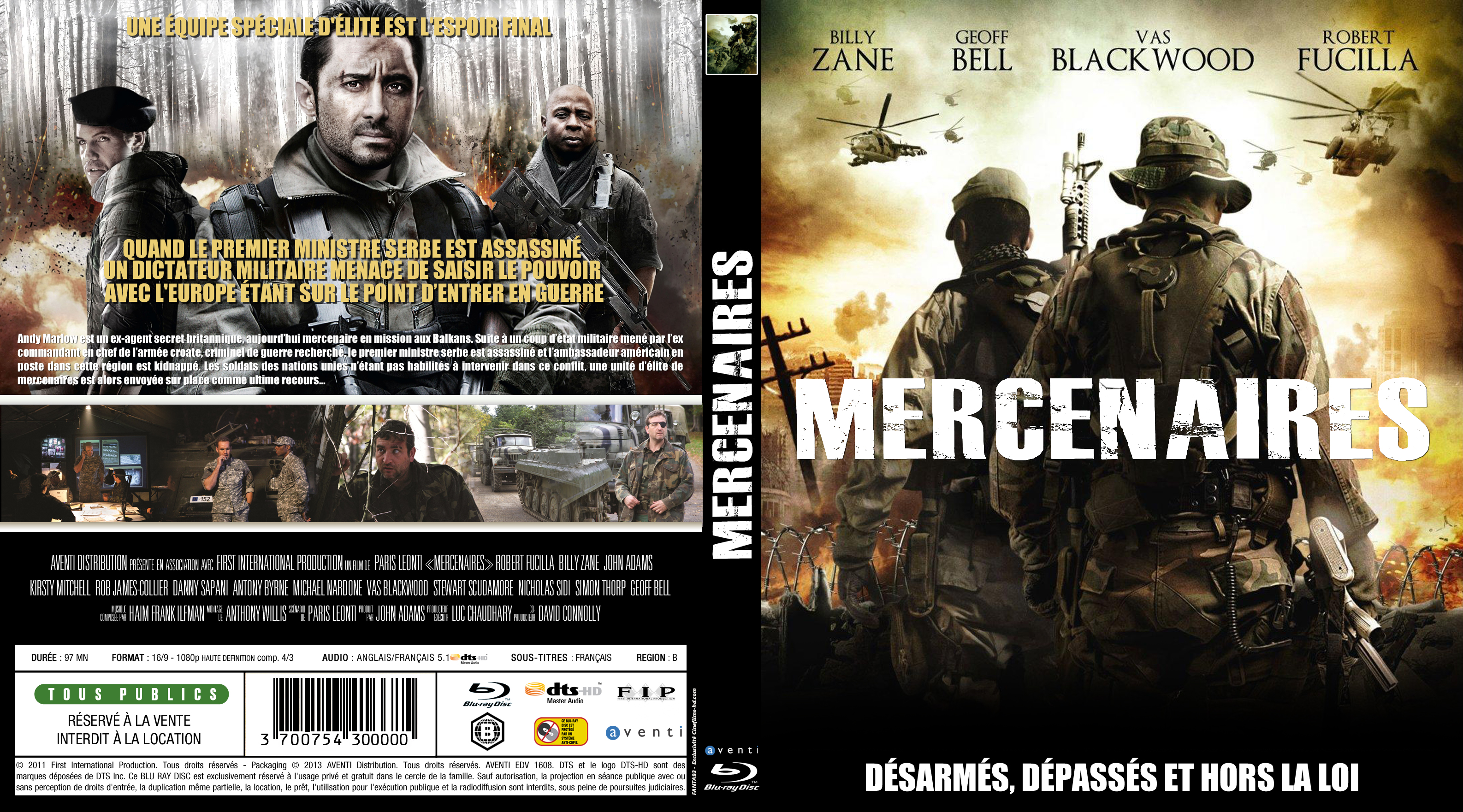 Jaquette DVD Mercenaires custom (BLU-RAY)