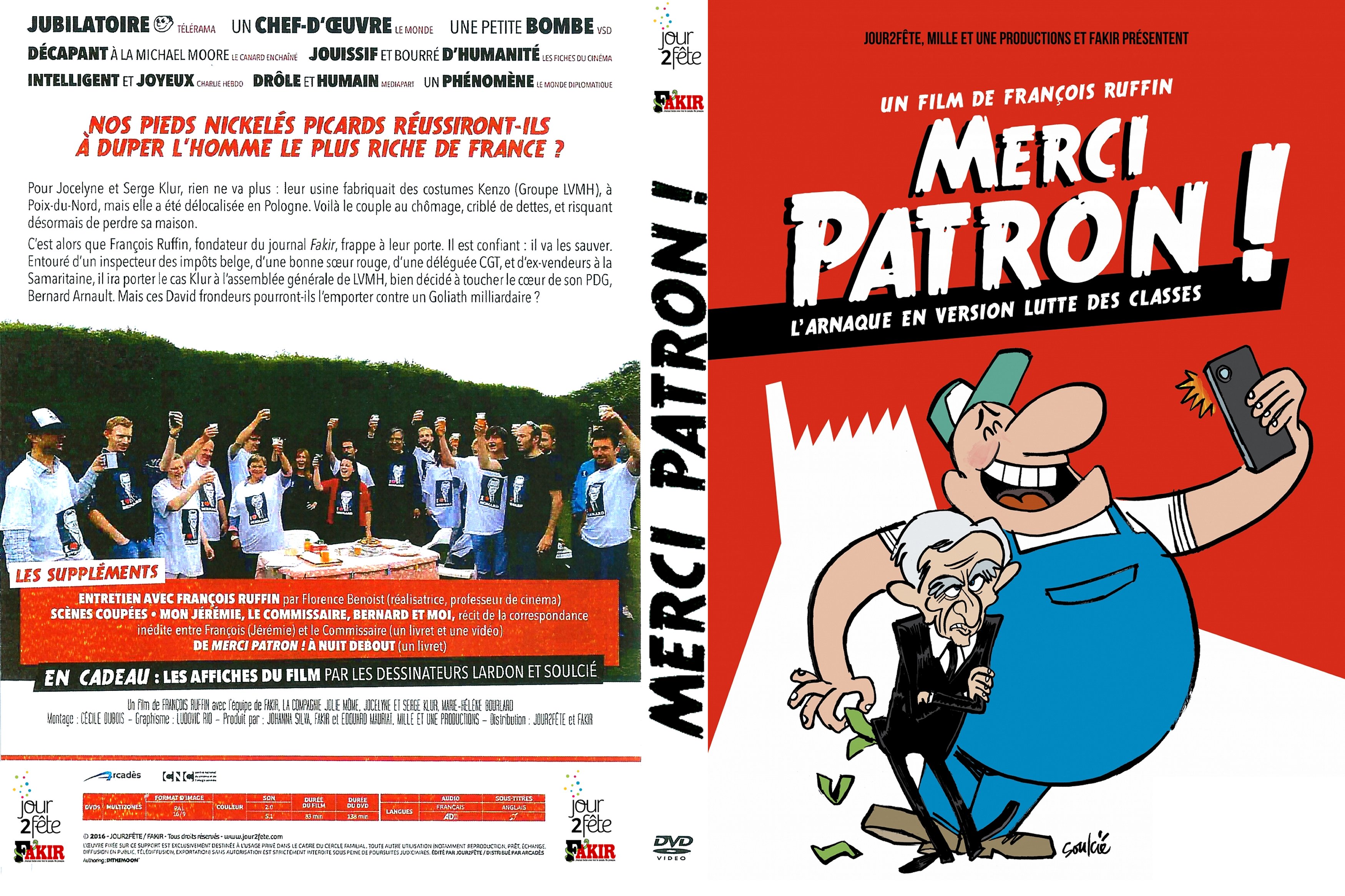 Jaquette DVD Merci patron v2