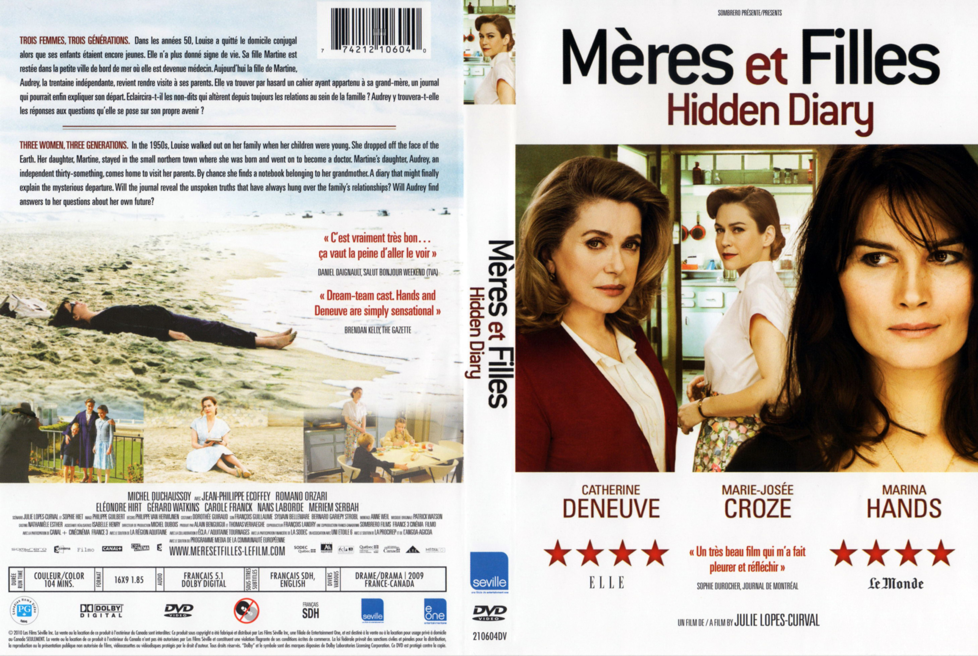 Jaquette DVD Meres et filles (Canadienne)