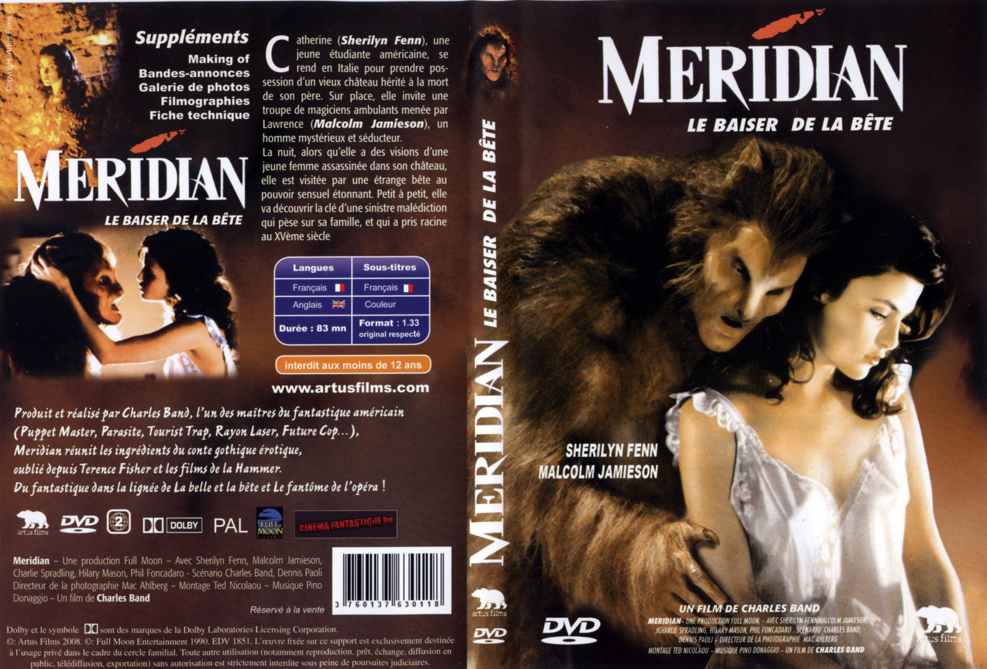 Jaquette DVD Meridian le baiser de la bte