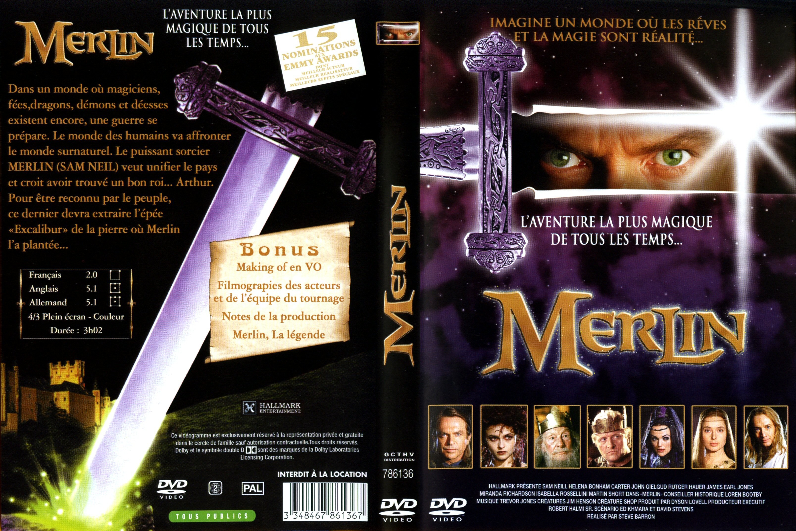 Jaquette DVD Merlin