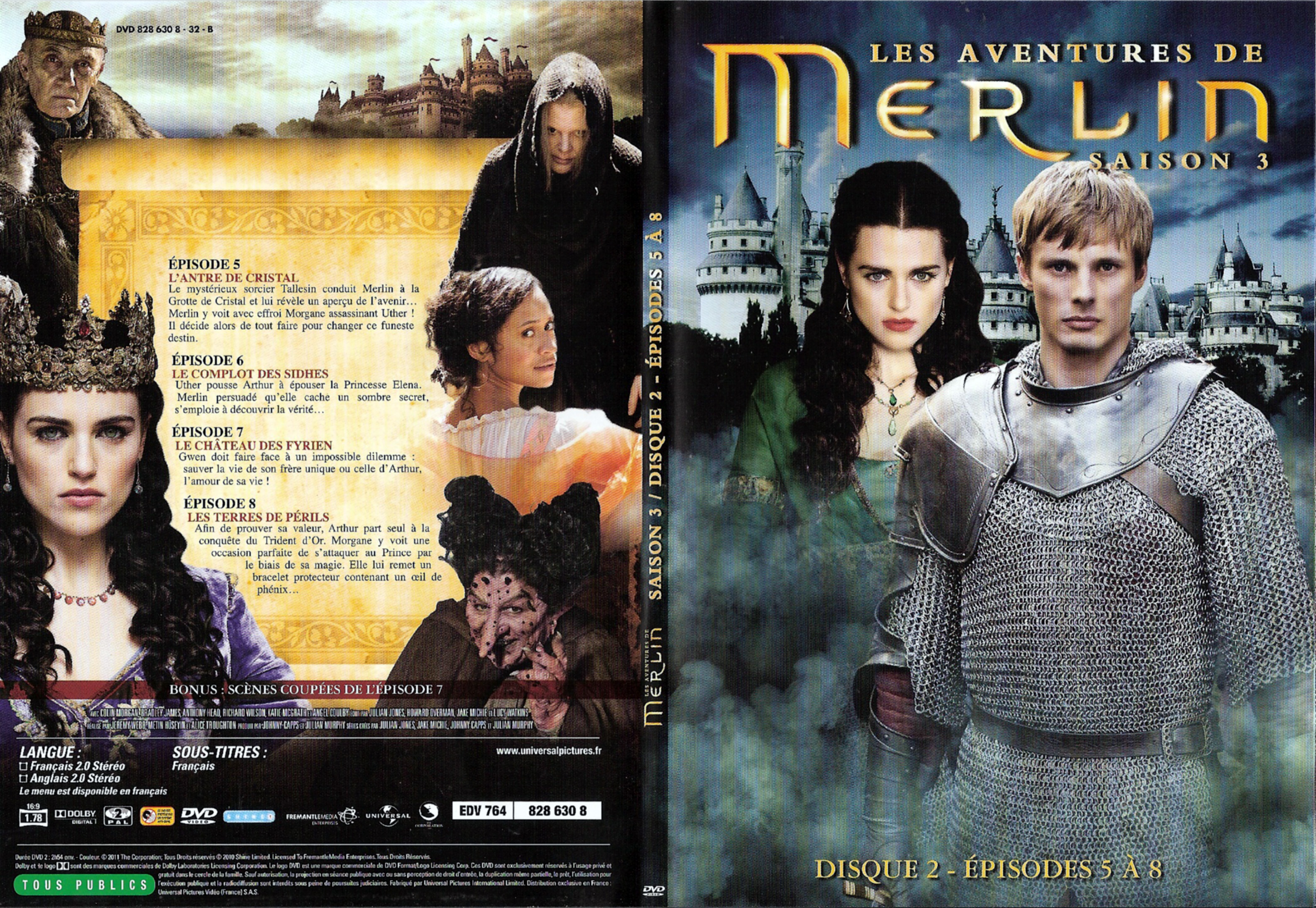 Jaquette DVD Merlin Saison 2 DVD 2