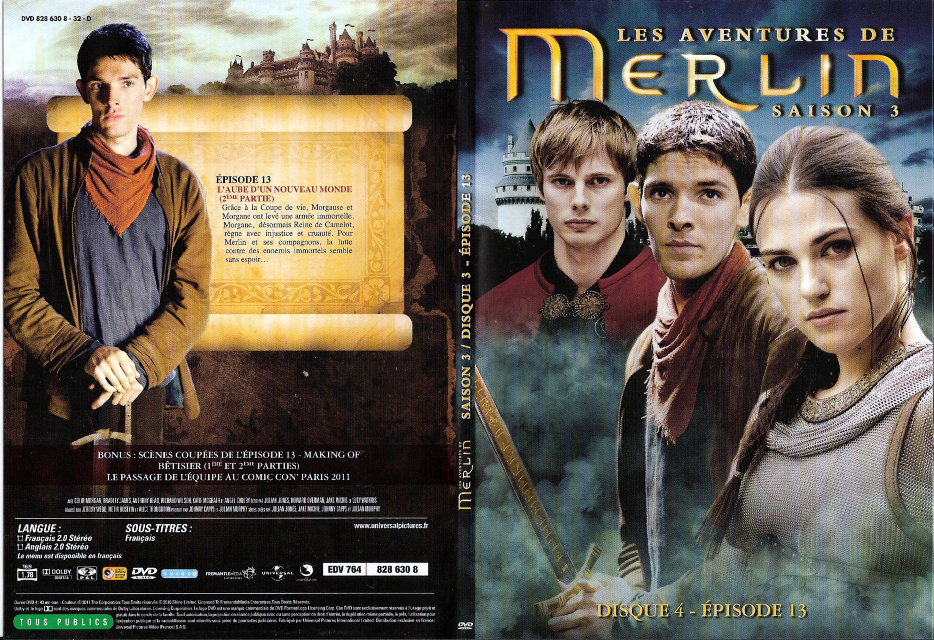 Jaquette DVD Merlin Saison 2 DVD 4