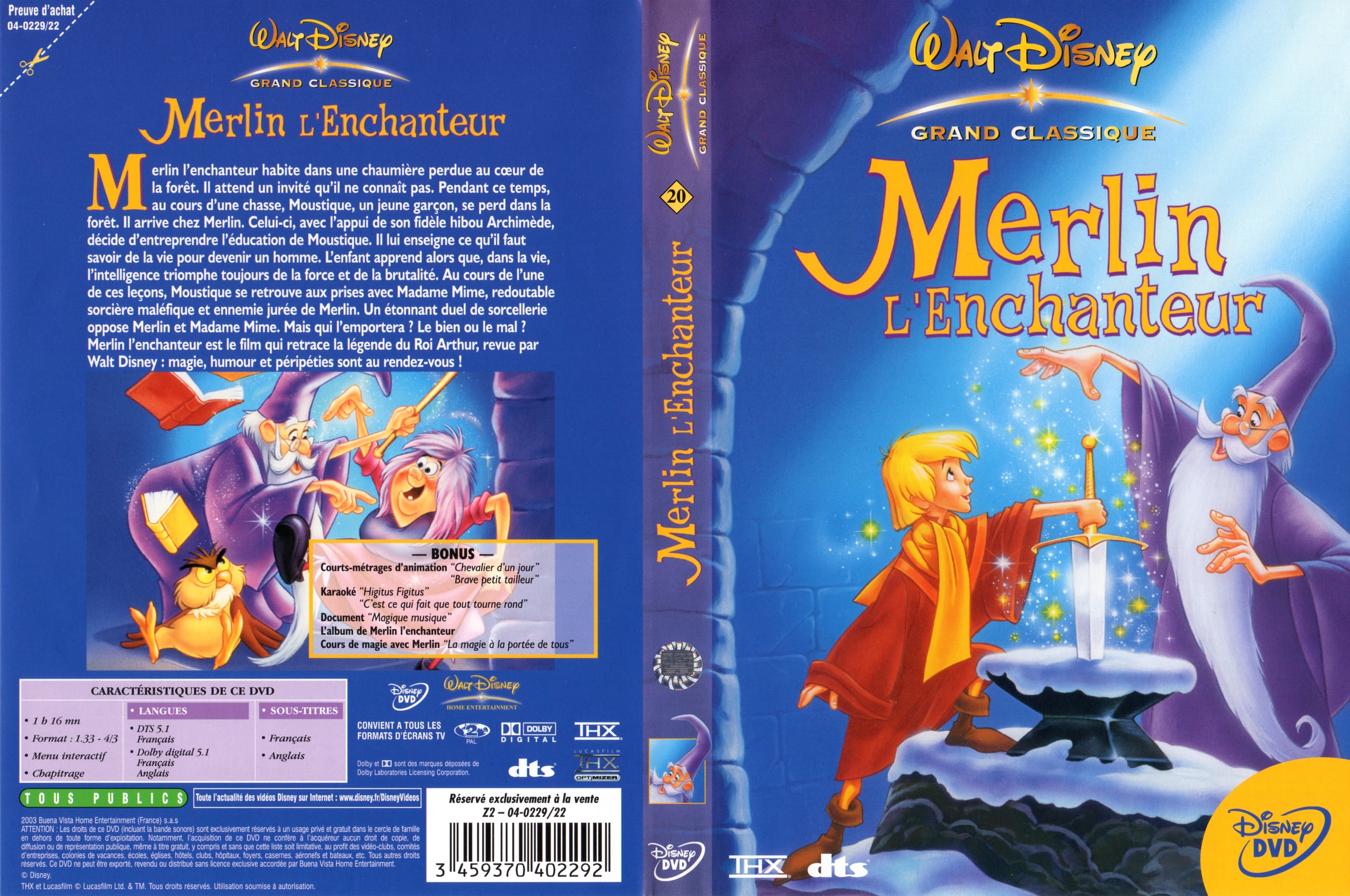 Jaquette DVD Merlin l