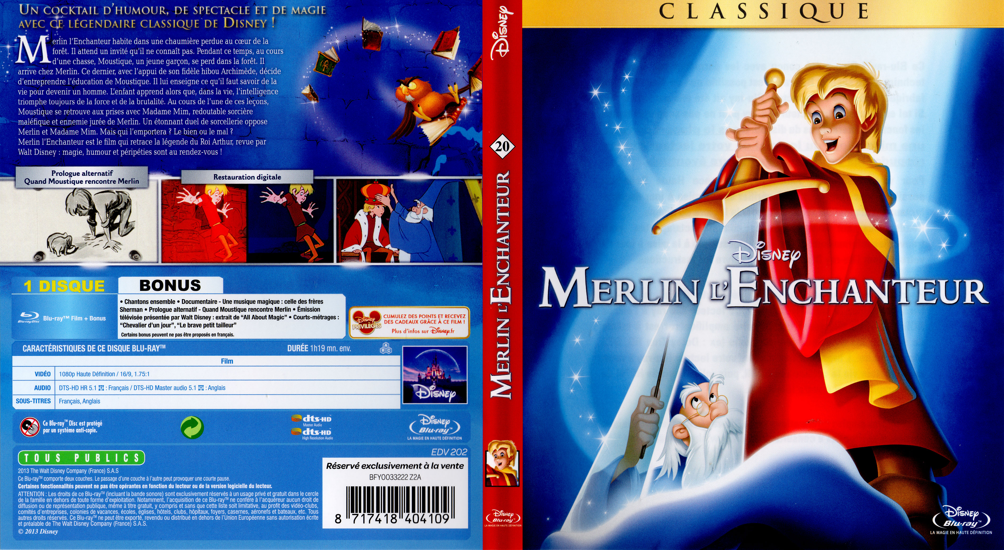 Blu-Ray Merlin l'enchanteur
