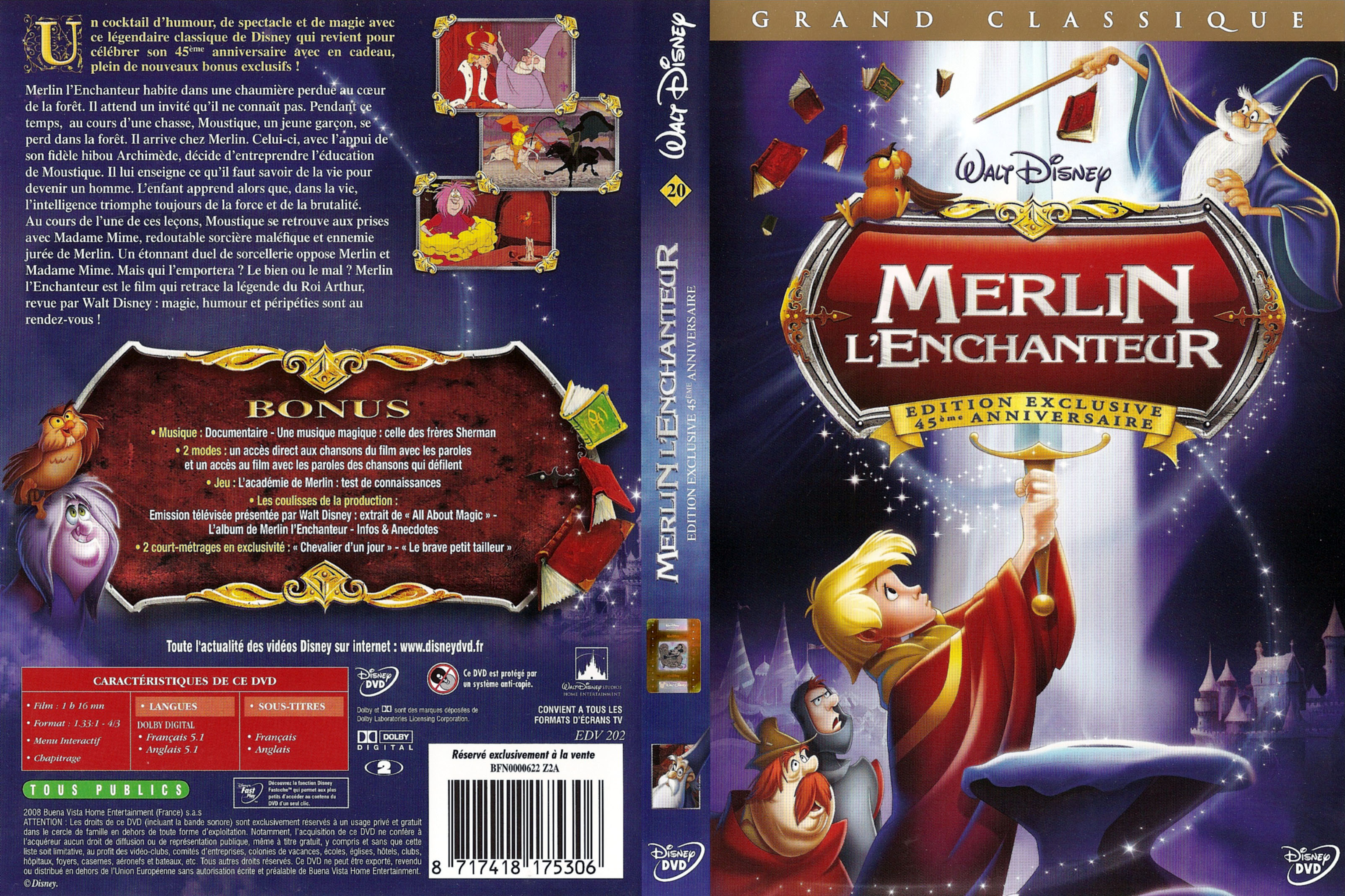 Jaquette DVD Merlin l