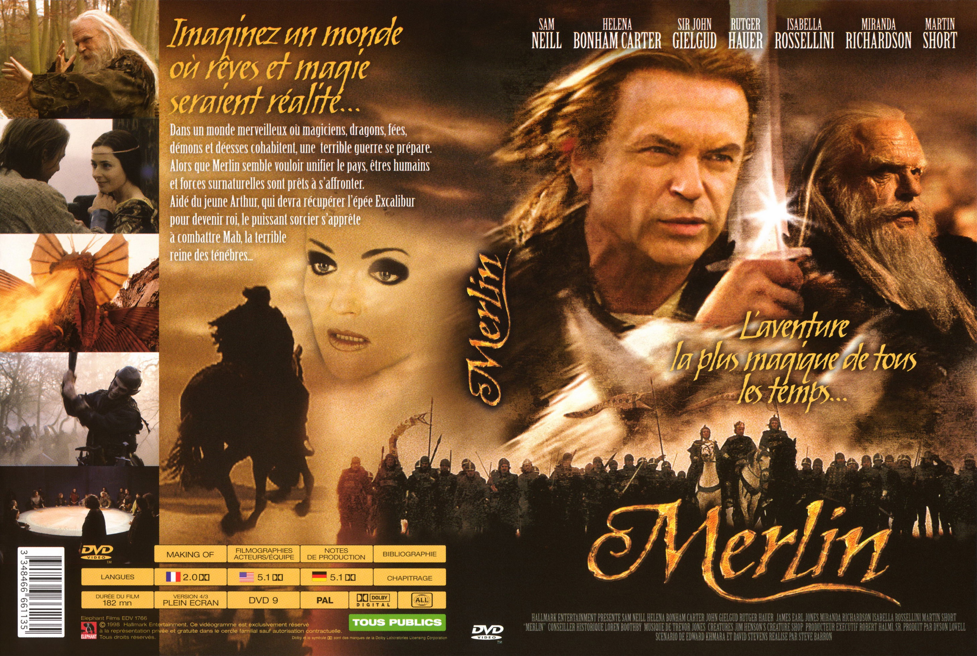 Jaquette DVD Merlin v2