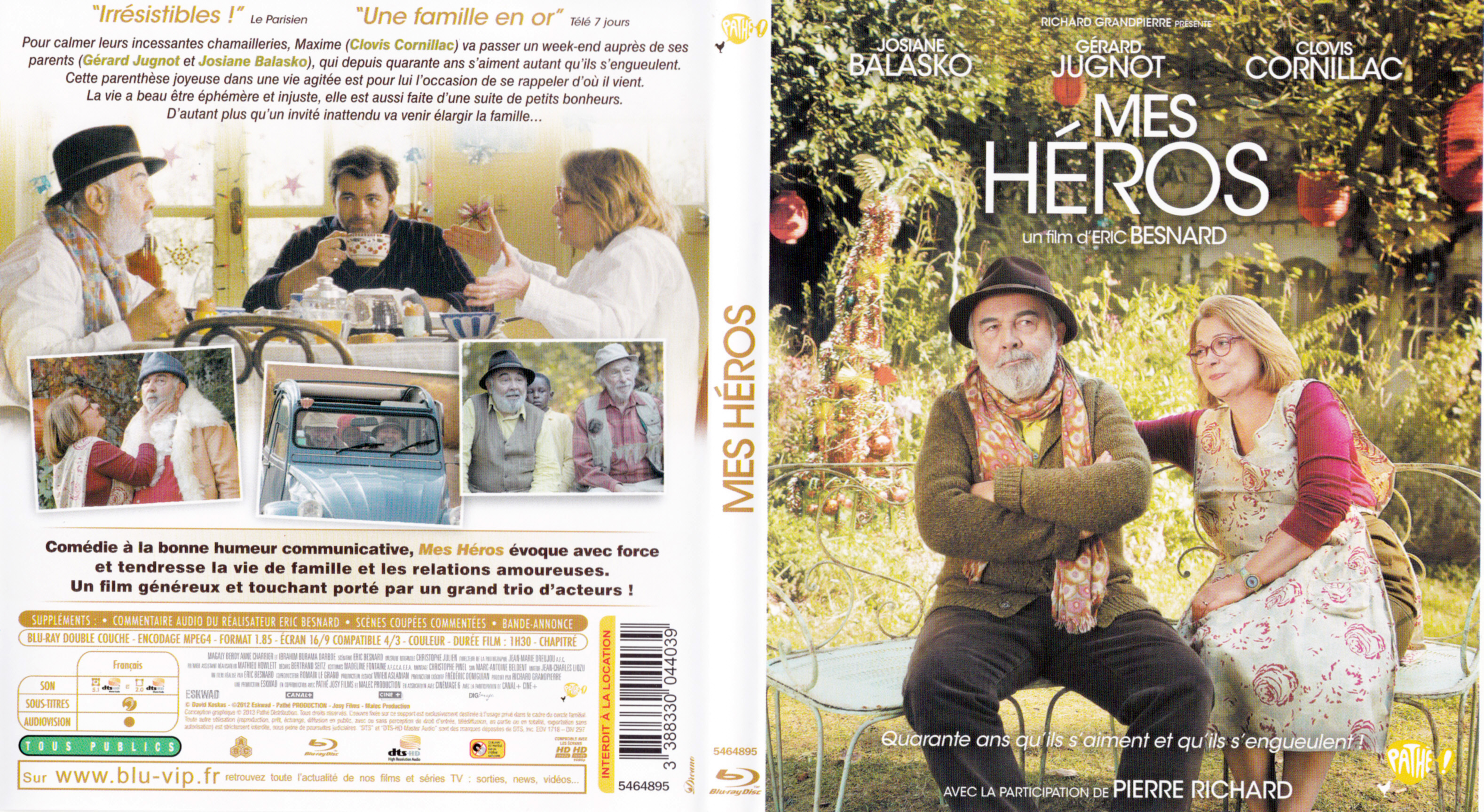 Jaquette DVD Mes Hros (BLU-RAY)