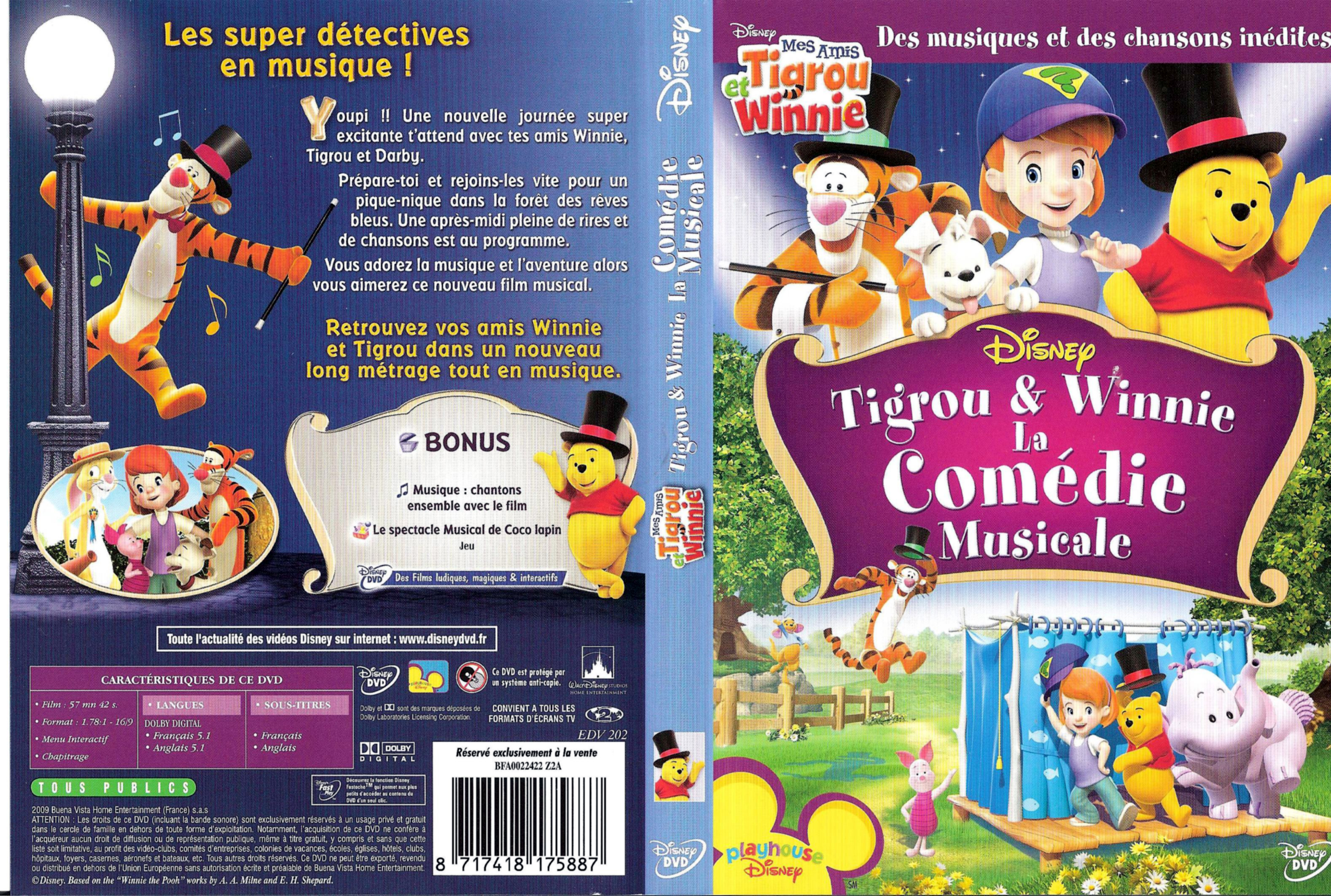 Jaquette DVD Mes amis Tigrou et Winnie - La comdie musicale