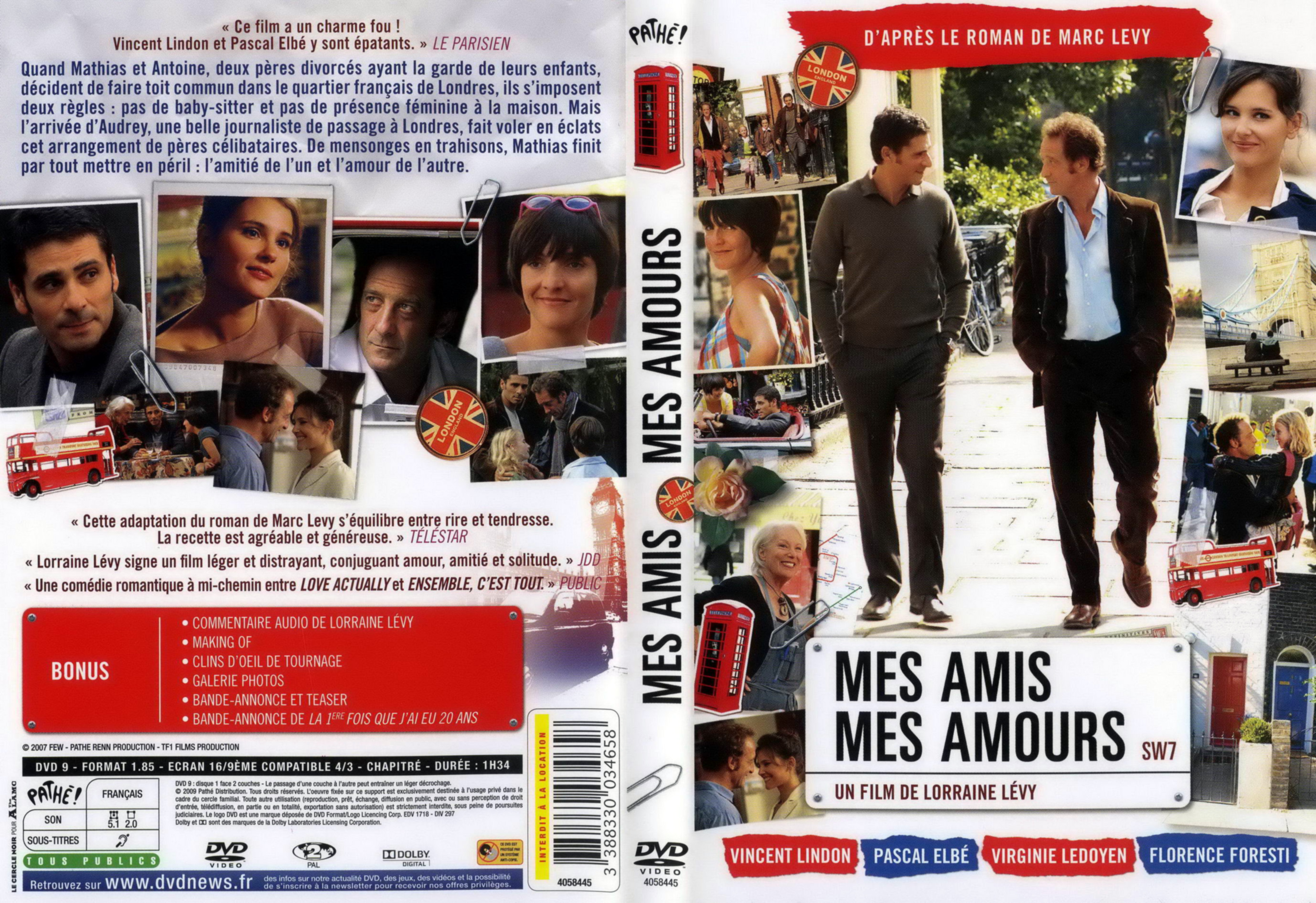 Jaquette DVD Mes amis mes amours v2