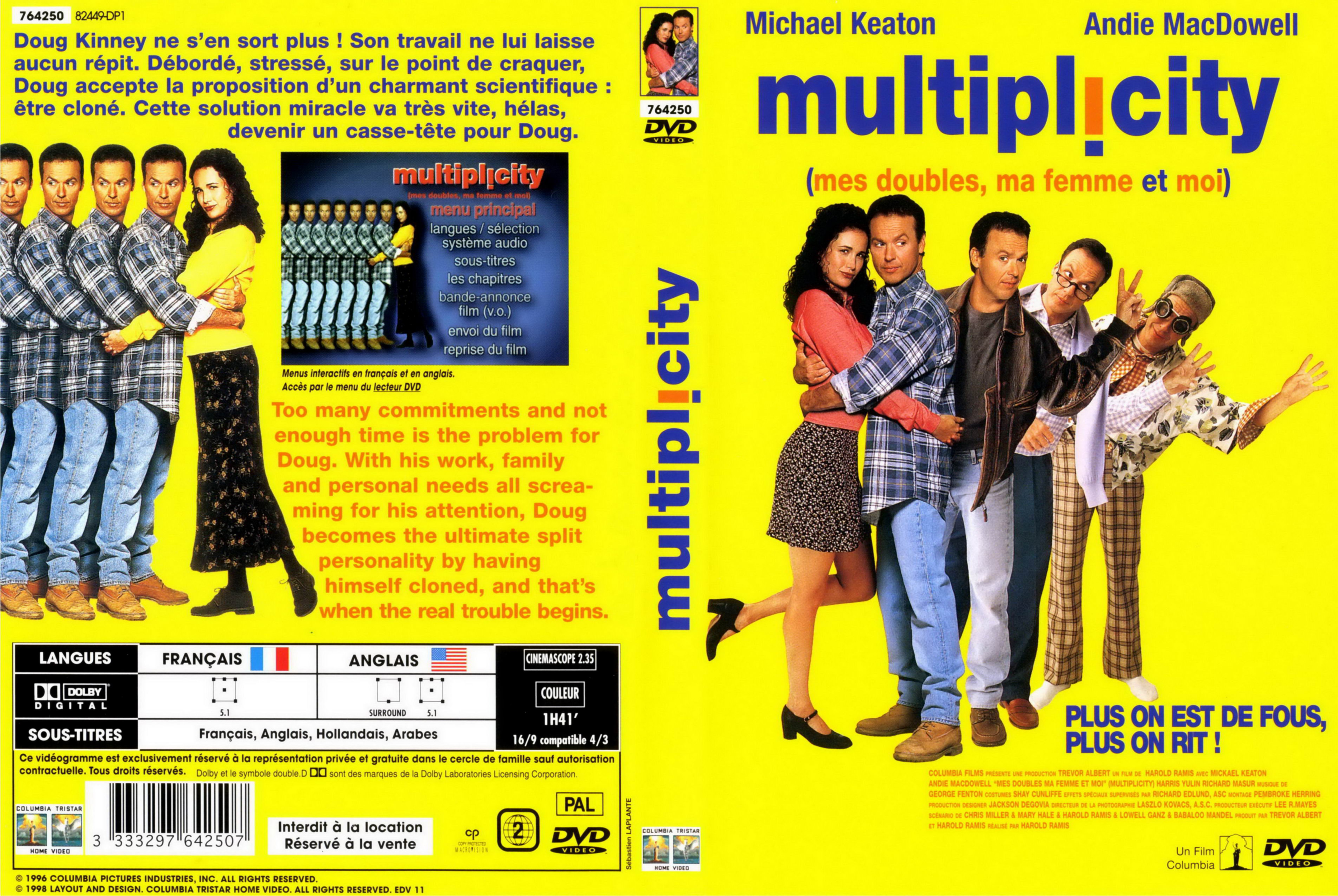 Jaquette DVD Mes doubles ma femme et moi - Multiplicity