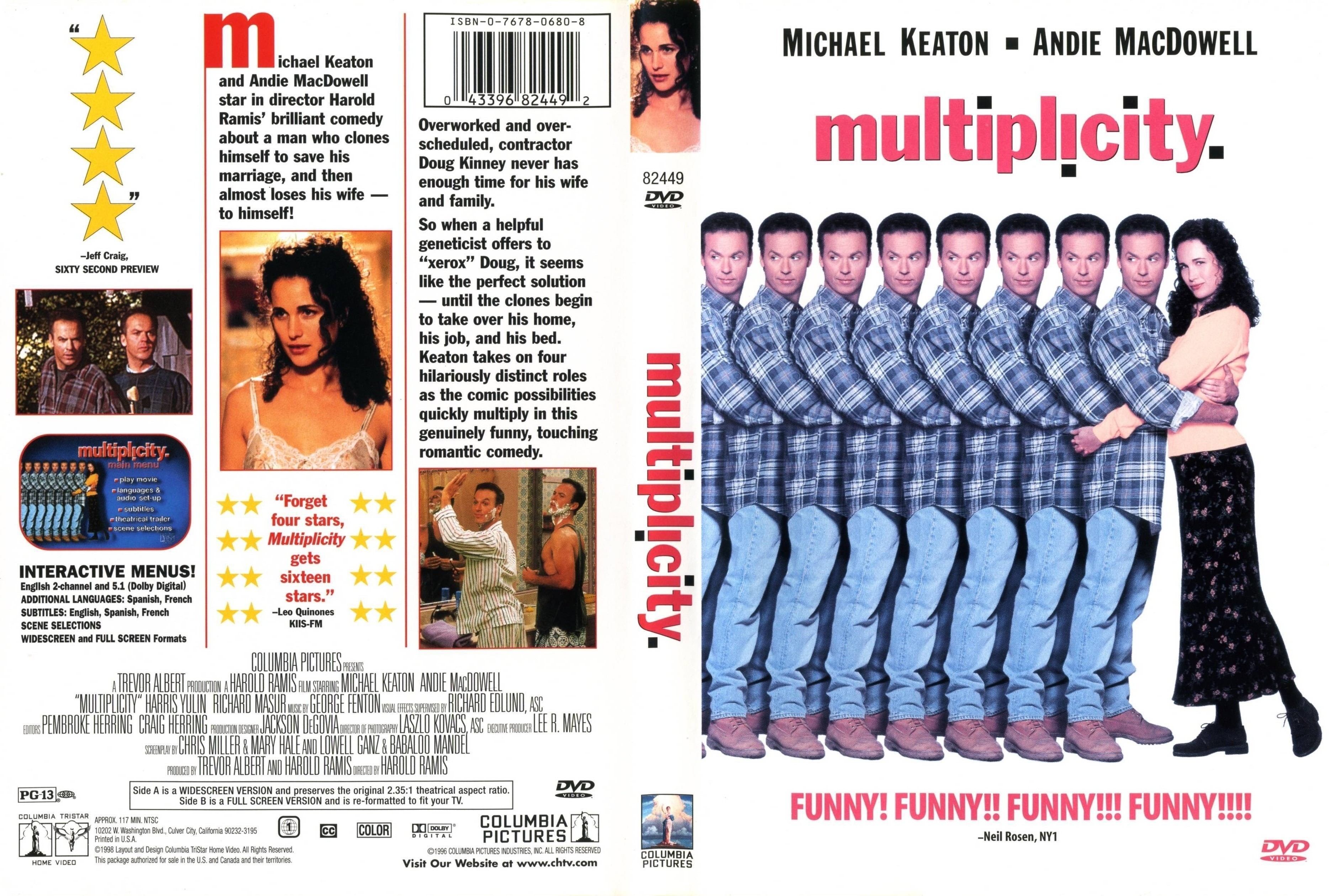 Jaquette DVD Mes doubles ma femme et moi - Multiplicity (Canadienne)