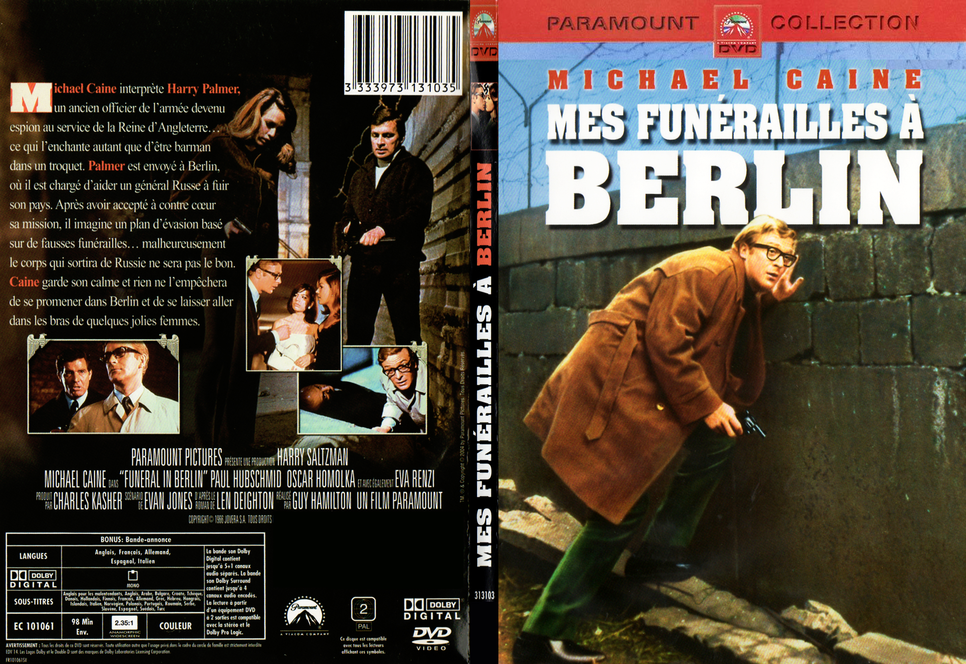 Jaquette DVD Mes funerailles  Berlin - SLIM